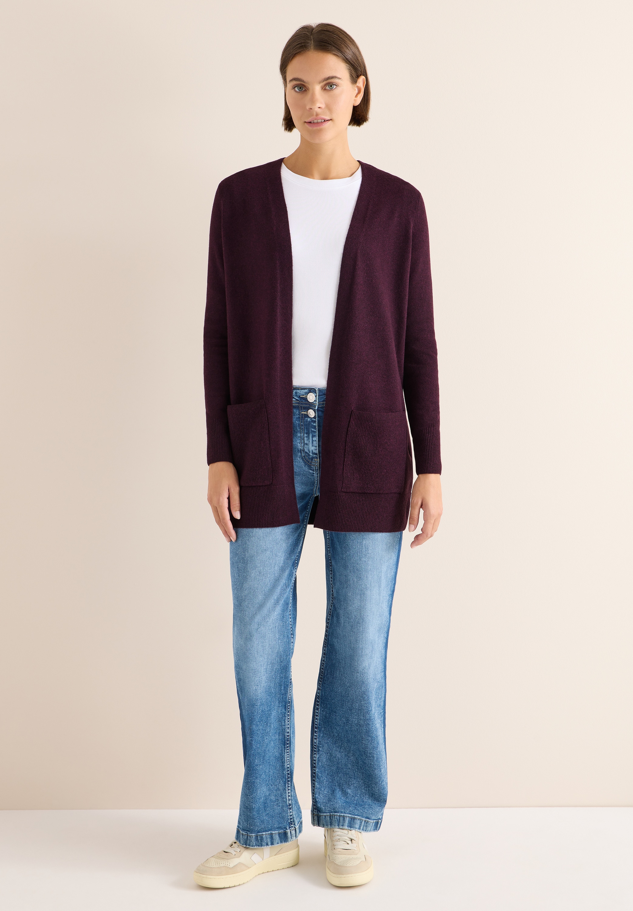 Cecil Longstrickjacke, aus softem Materialmix