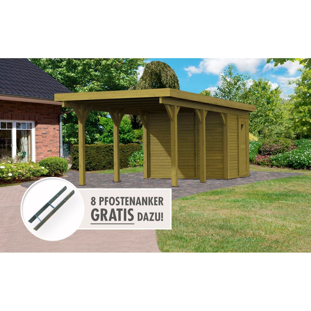 Karibu Einzelcarport »Classic 2«, Holz, 250 cm, natur