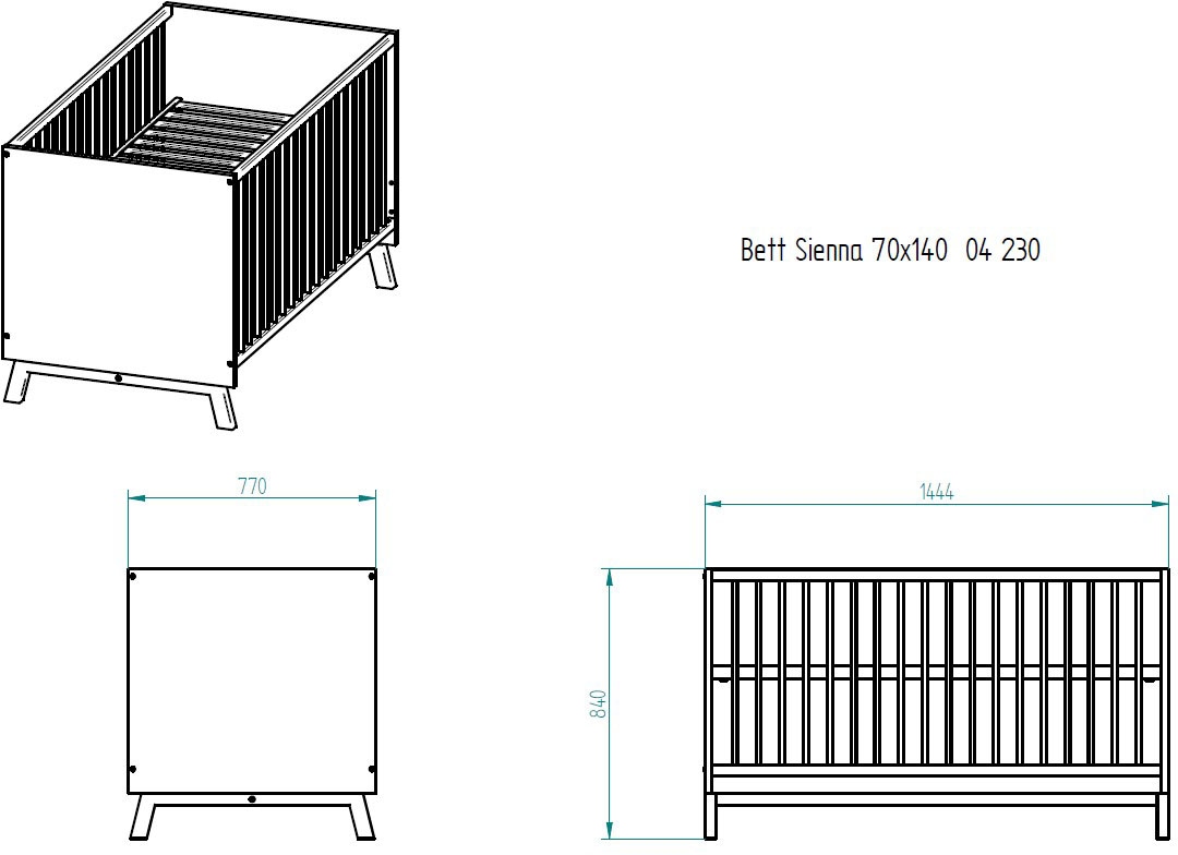 Made Schardt Germany BAUR | Babybett bestellen »Sienna White«, in