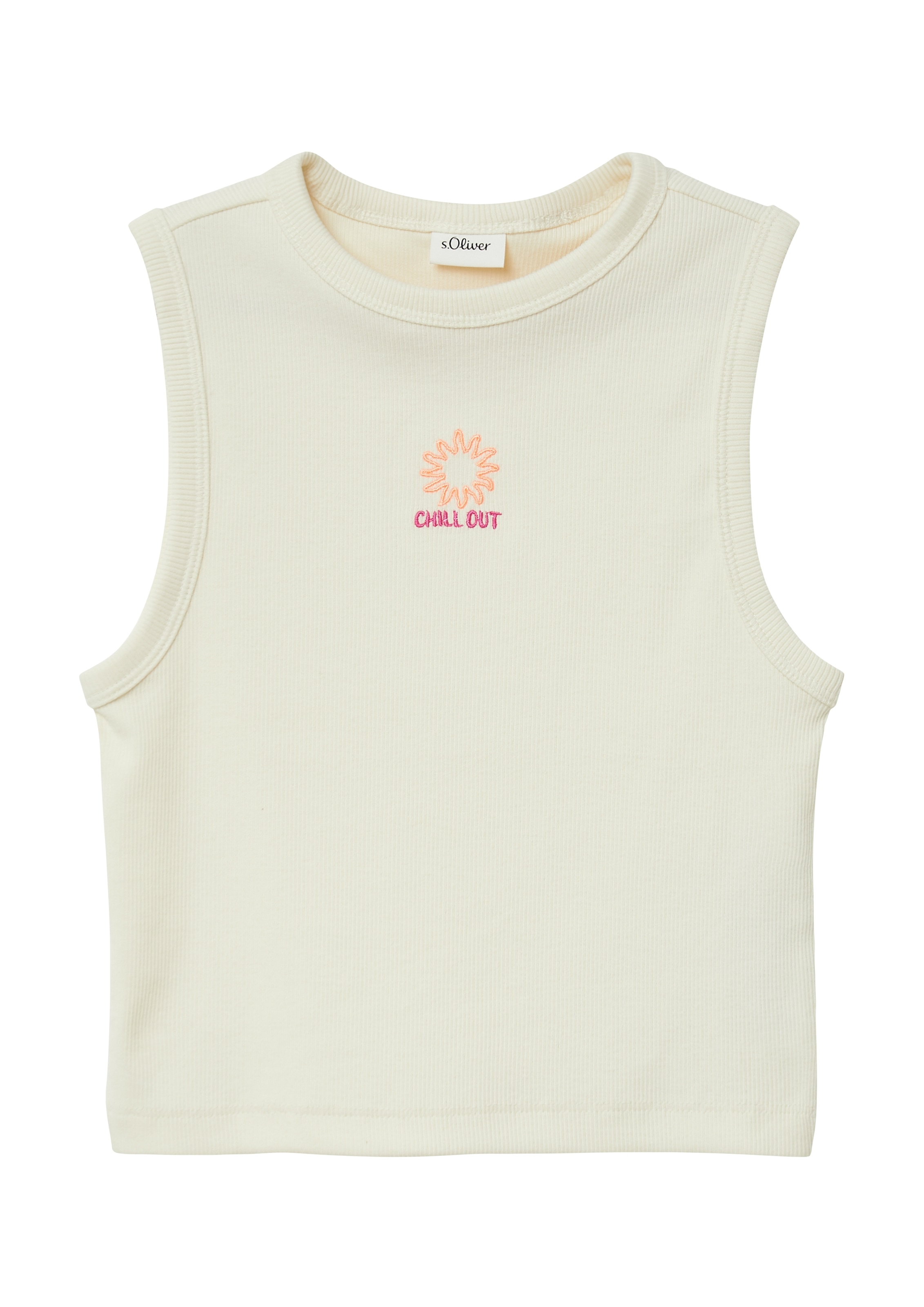 s.Oliver Junior Tanktop, mit Stickerei auf der Brust