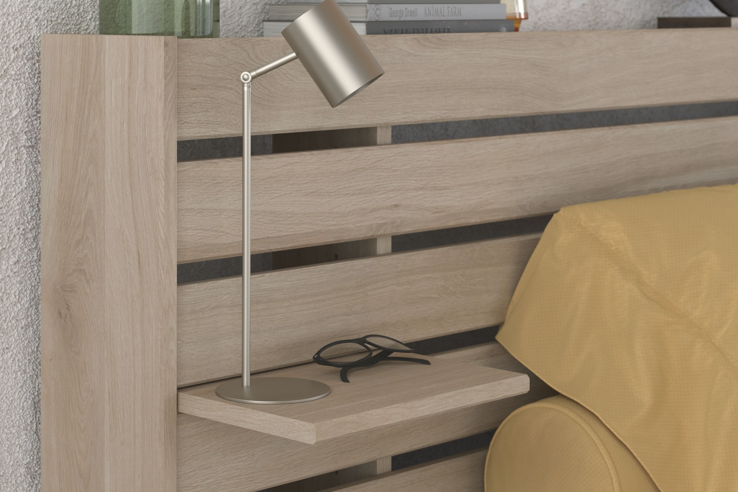 Parisot Schlafzimmer-Set »Parisot Escale«, (3 tlg.), Einsatz der Kommode drehbar - Eiche oder Weiss, viel Stauraum