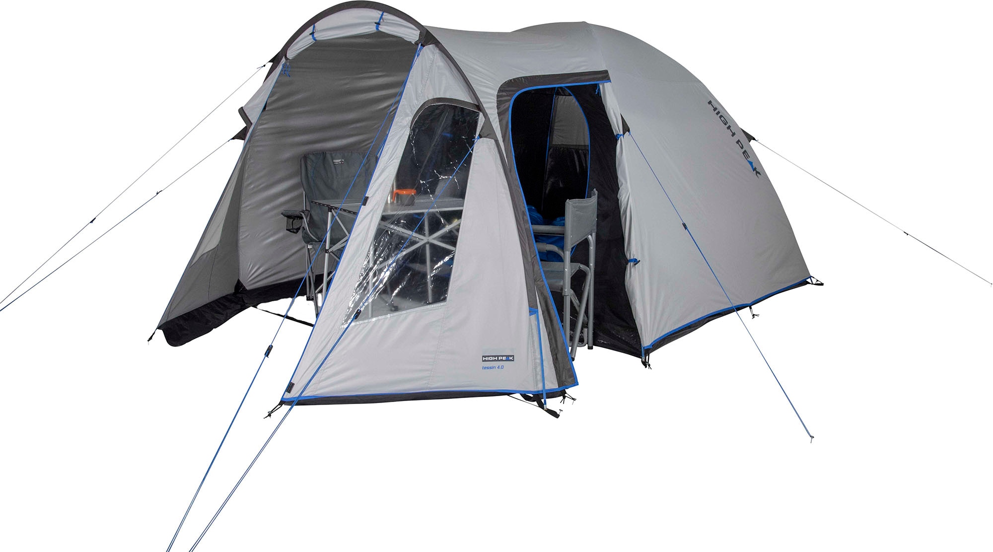 High Peak Kuppelzelt »Zelt Tessin 5.0«, 5 Personen, (mit Transporttasche) |  BAUR