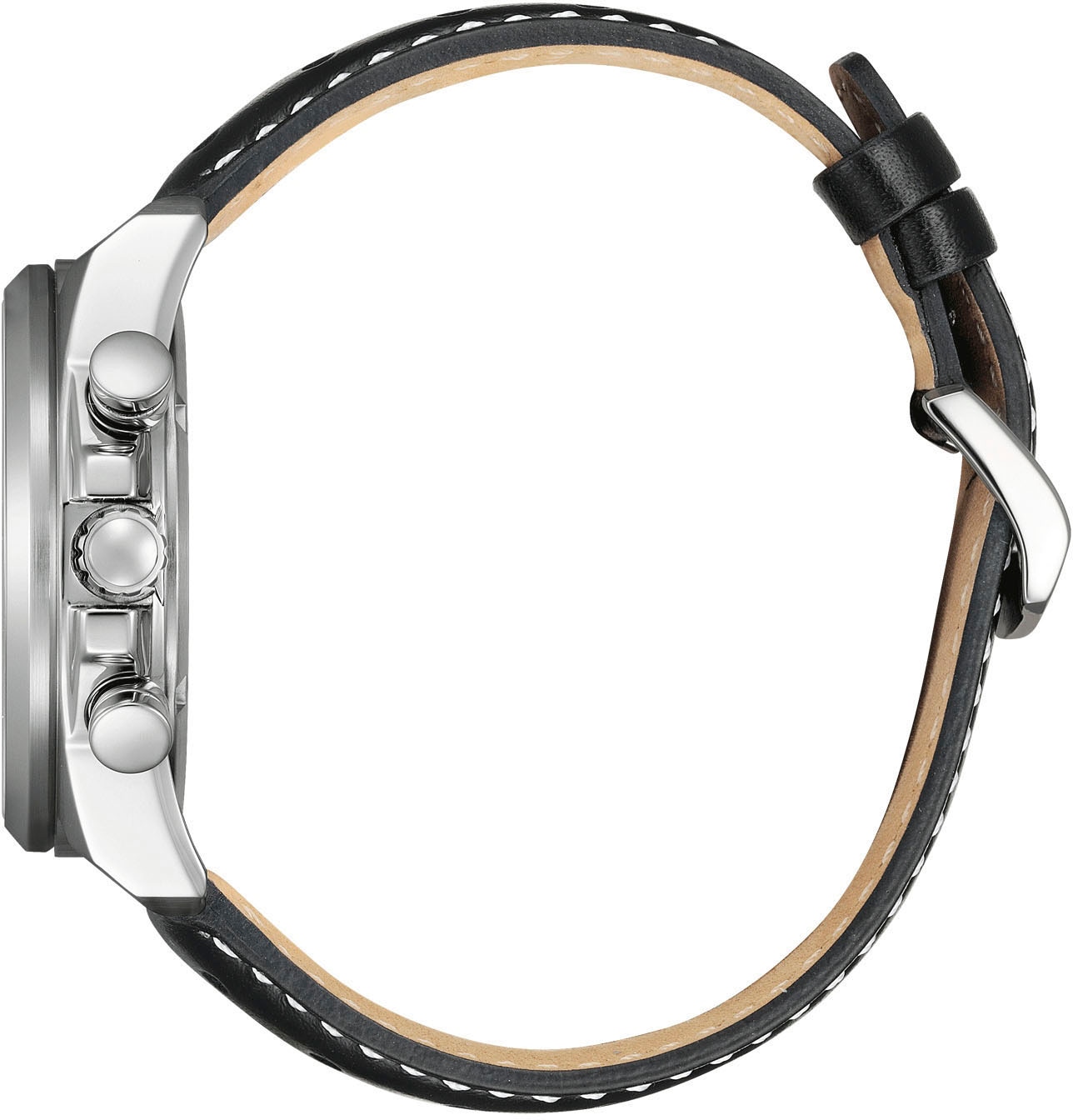 Citizen Chronograph, Armbanduhr, Solar, Herrenuhr, Lederarmband, analog, Tag, Stoppfunktion