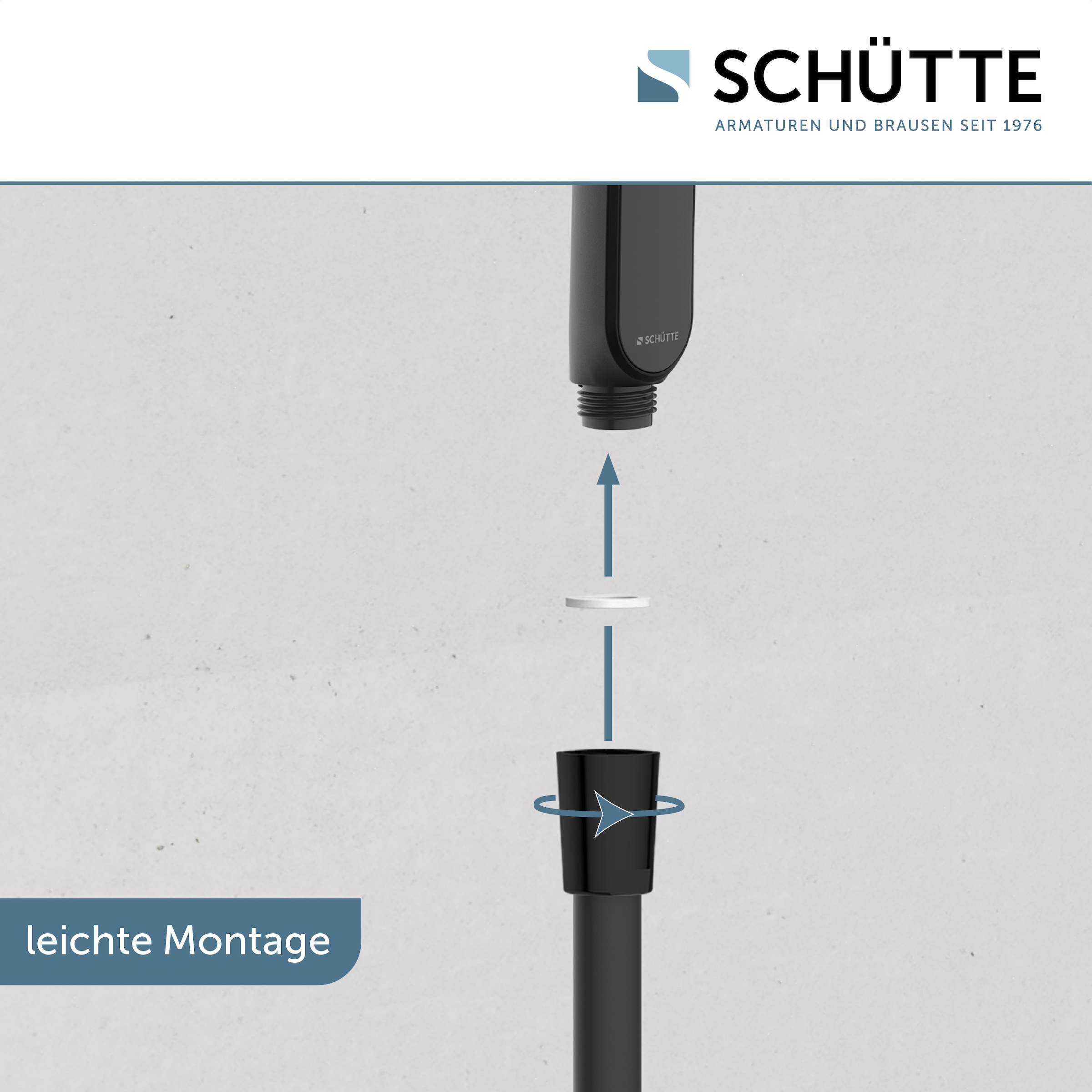 Schütte Stangenbrause-Set »KARIBIK«, (Komplett-Set), höhenverstellbar, mit Antikalk-Beschichtung, wassersparend