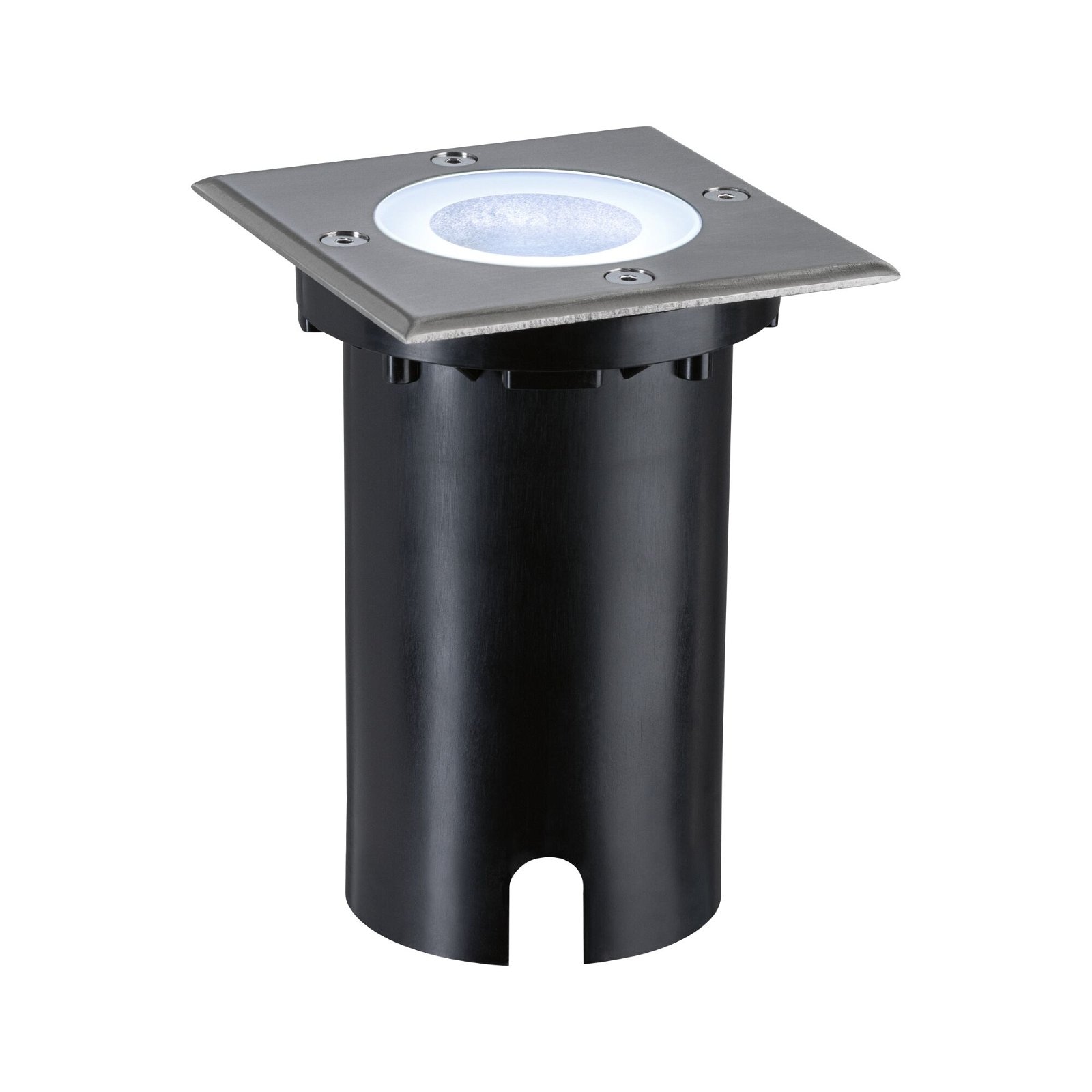 Paulmann LED Einbauleuchte »Floor eckig 110x110mm RGBW+ 4,9W 300lm 230V Eisen gebürstet Aluminium«, 1 flammig, Bodeneinbauleuchte Smart Home Zigbee 3.0 IP67