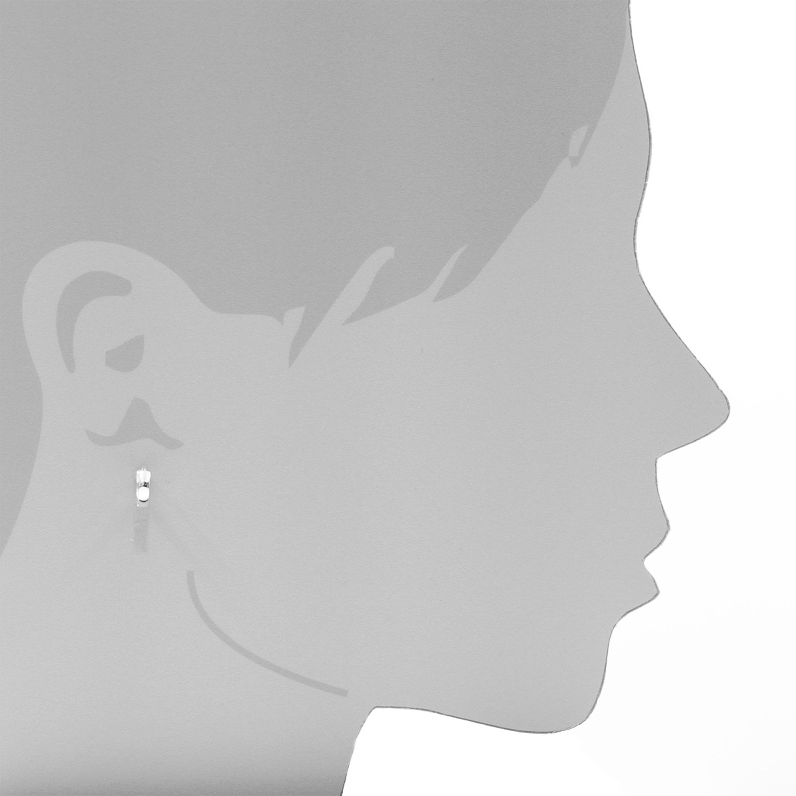 Ostsee-Schmuck Babsi Hoop Earrings White Silver 925 2