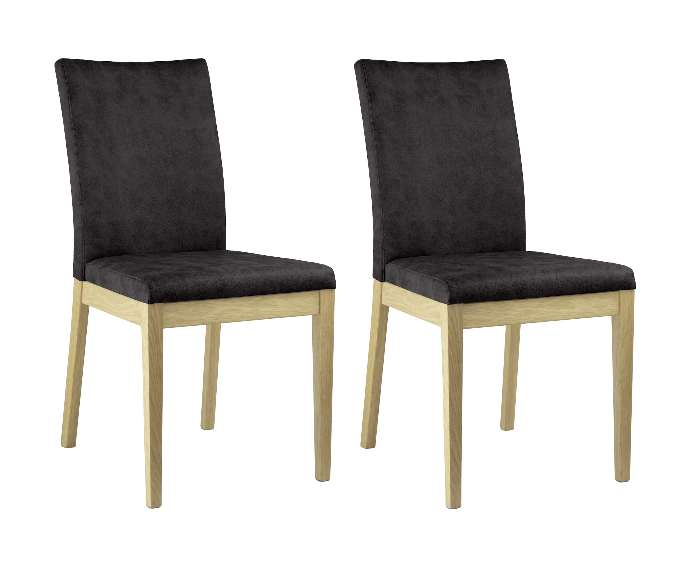 Home affaire 4-Fußstuhl "Dendres" (Set) 2 Stk. Microfaser Sitz und Ruecken günstig online kaufen