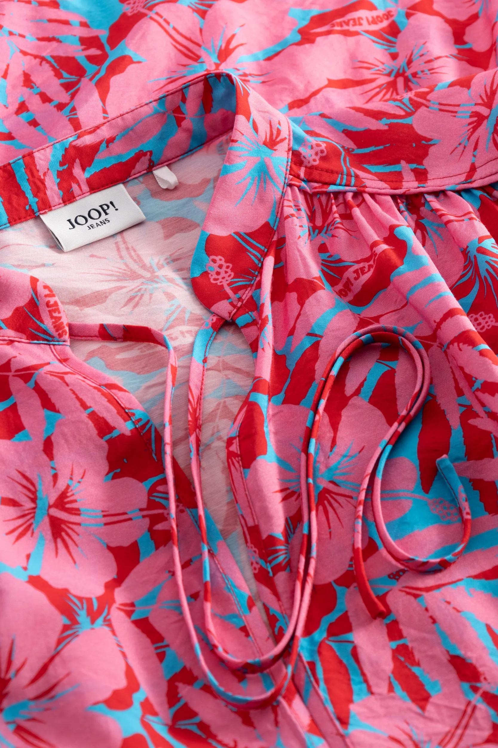 Joop Jeans Sommerkleid »Devi« Seitennahttaschen A-Linie, floraler Alloverprint