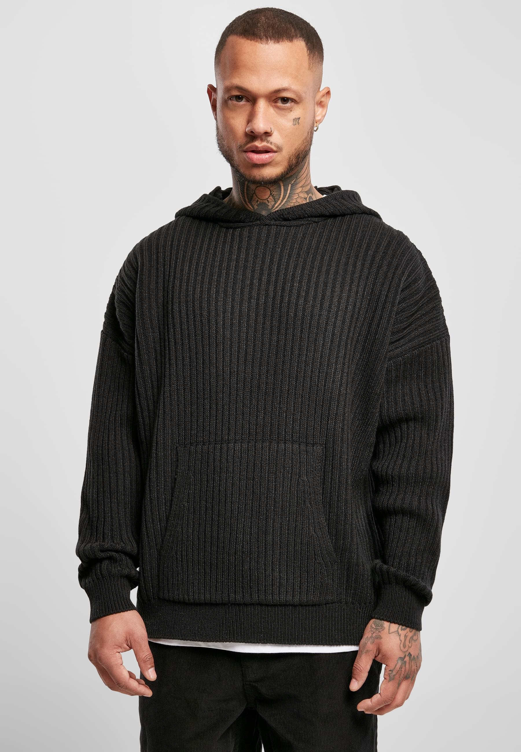 URBAN CLASSICS Kapuzensweatshirt »Urban Classics Herren Knitted Hoody«, (1 tlg.)