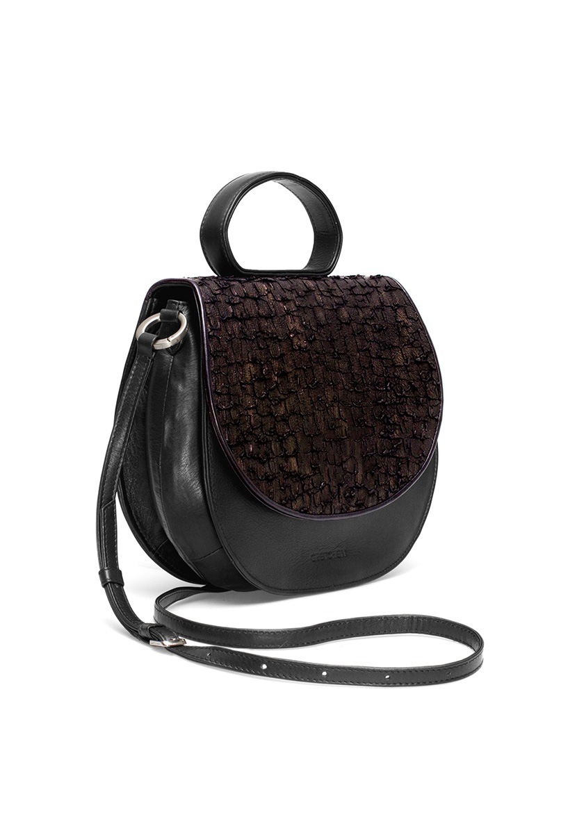 GRETCHEN Schultertasche "Ebony Loop Bag Two", aus italienischem Kalbsleder günstig online kaufen