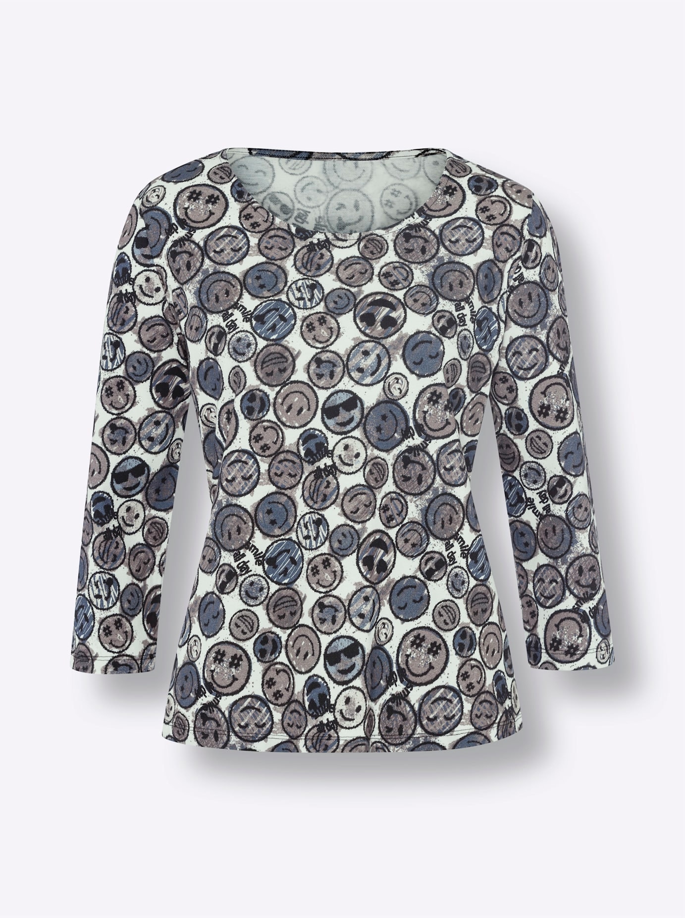 heine Rundhalsshirt »Druck-Shirt«, (1 tlg.)