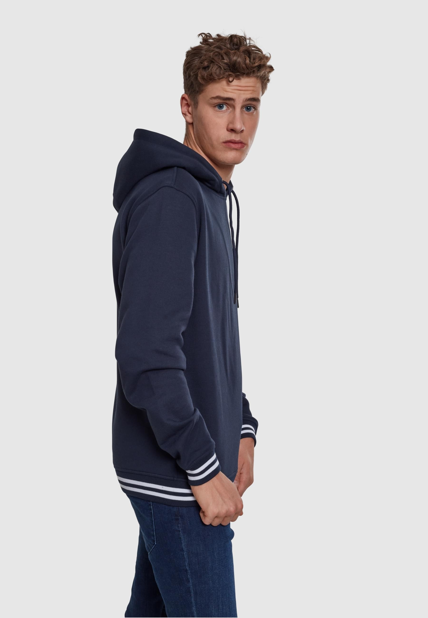 URBAN CLASSICS Sweatshirt »Urban Classics Herren College Sweat Hoody«, (1 tlg.)