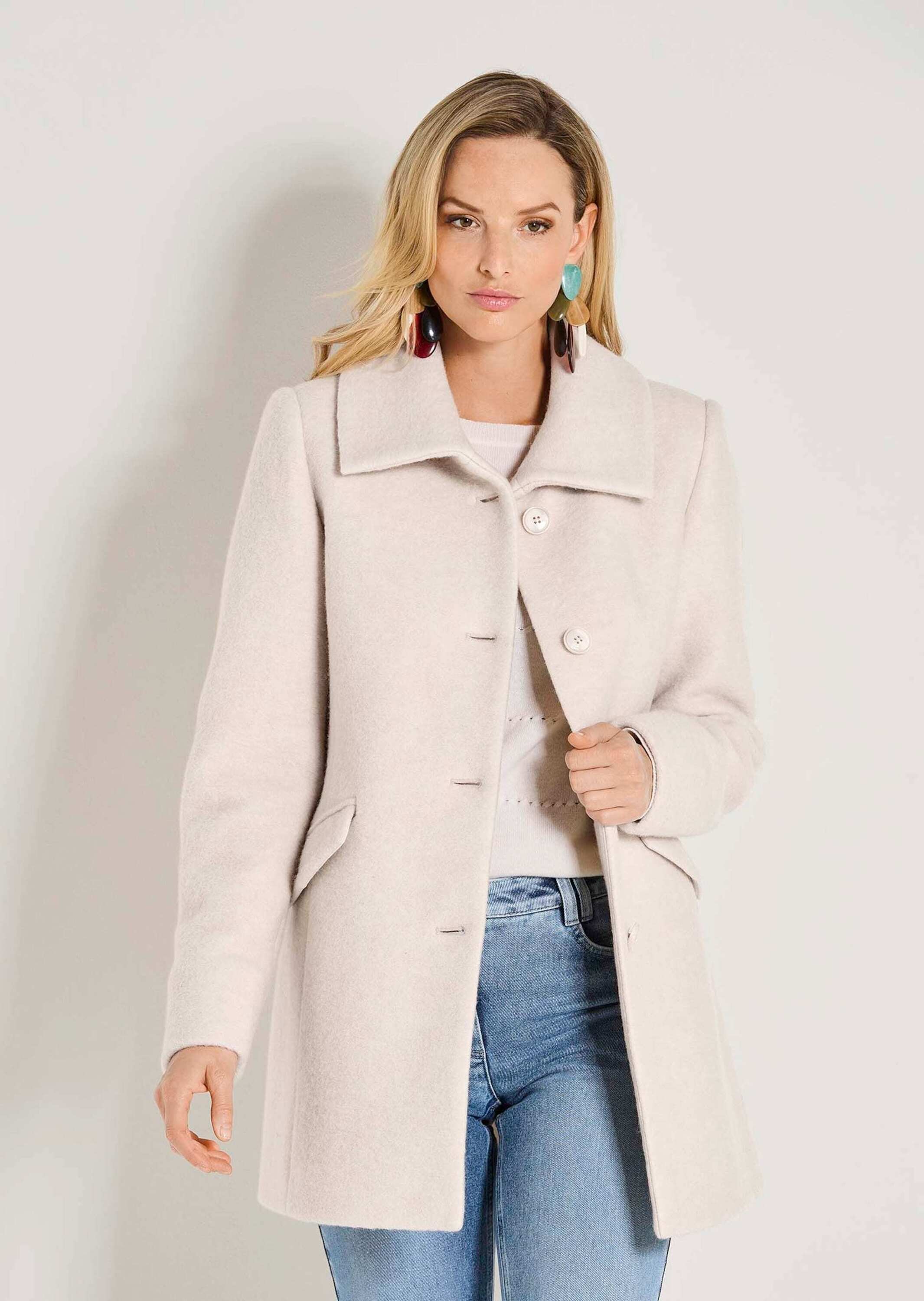 Thumbnail - MADELEINE Langmantel "Wollmantel Eleganter Damenmantel aus Wolle" Gekochte Wolle