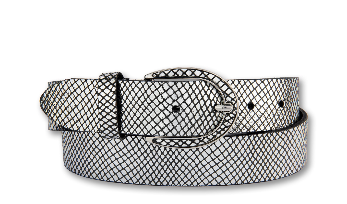 BERND GÖTZ Ledergürtel "Ledergürtel mit applizierter Snakestruktur auf Schl günstig online kaufen