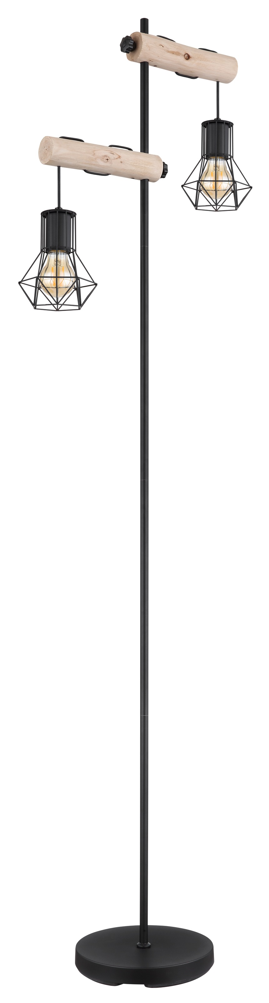 GLOBO LIGHTING Stehlampe »PRISKA«, Leuchtmittel E27 | ohne Leuchtmittel, Stehleuchte/Wohnzimmer/Schlafzimmer/Flur