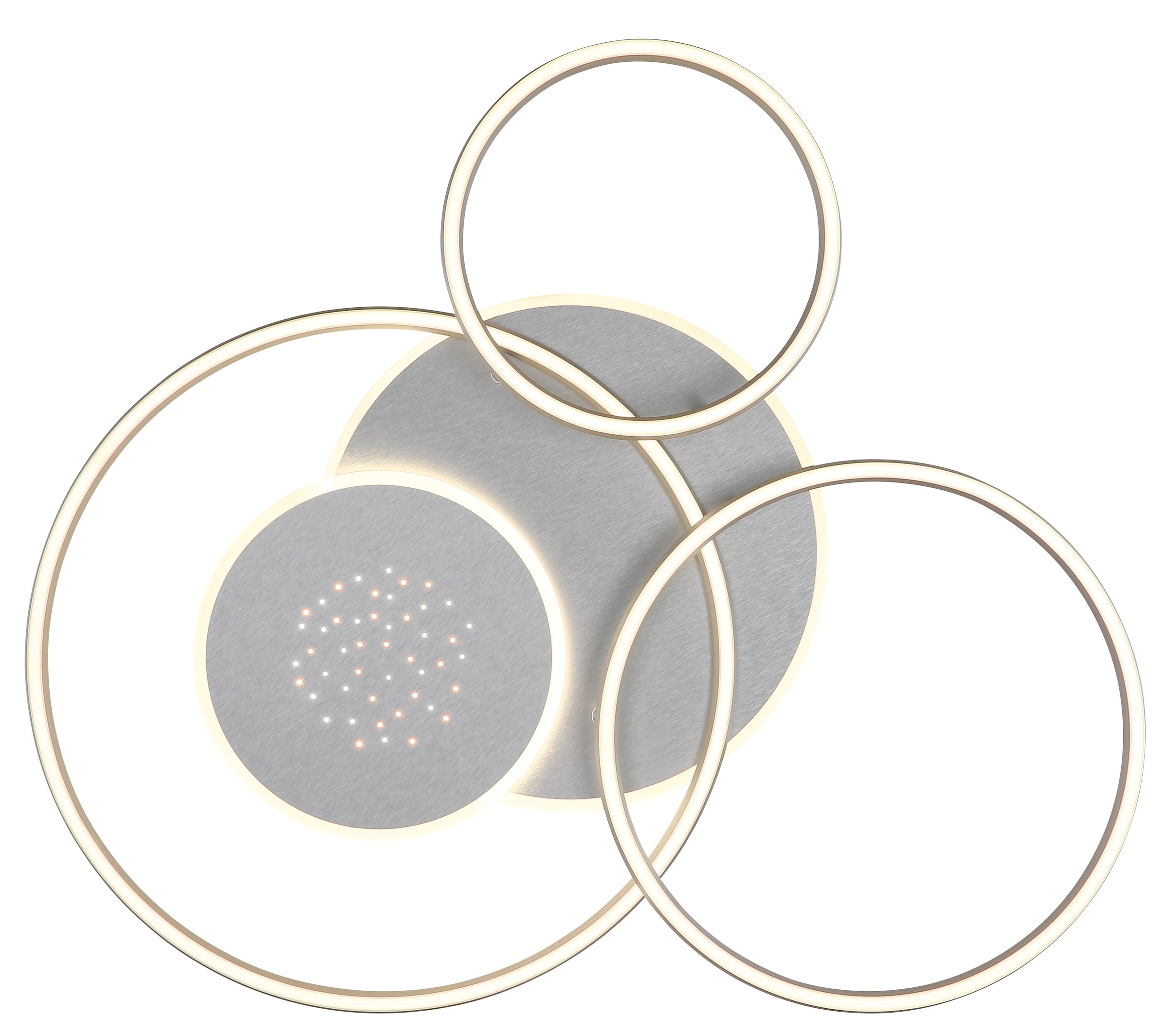 GLOBO LIGHTING Deckenleuchte »JOHNSON« LED-Modul 1 Stk. Smarte LED-Deckenleuchte, dimmbar, Fernbedienung, flexibel