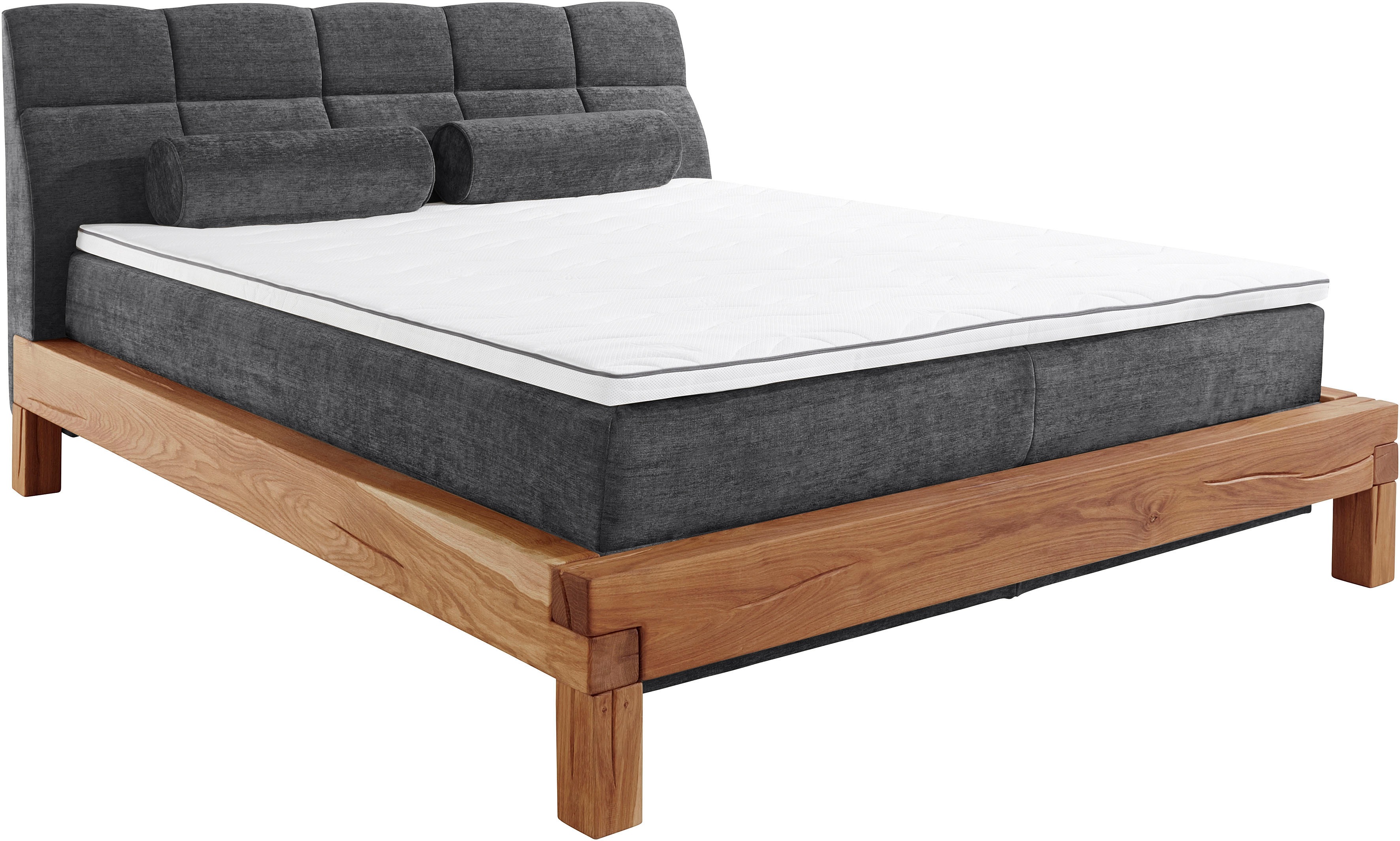 Thumbnail - Home affaire Boxspringbett "Villads", Liegefläche: 180/200 cm, Inside-Boxspring-Unterbau, recycelte Stoffe