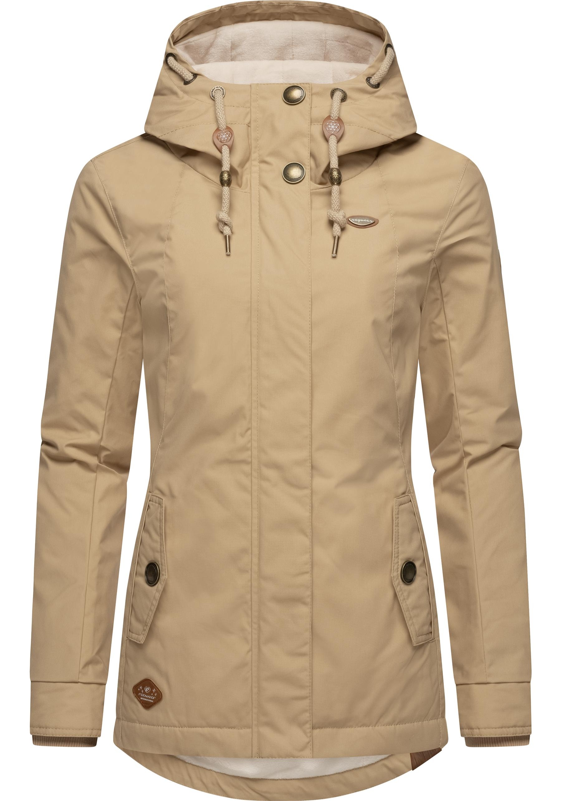 RAGWEAR Damen Winterjacke "Monade", beige, Gr. XXXL, Obermaterial: 65% Polyester, 35% Baumwolle; Futter: 100% Polyester; Wattierung: 100% Polyester,