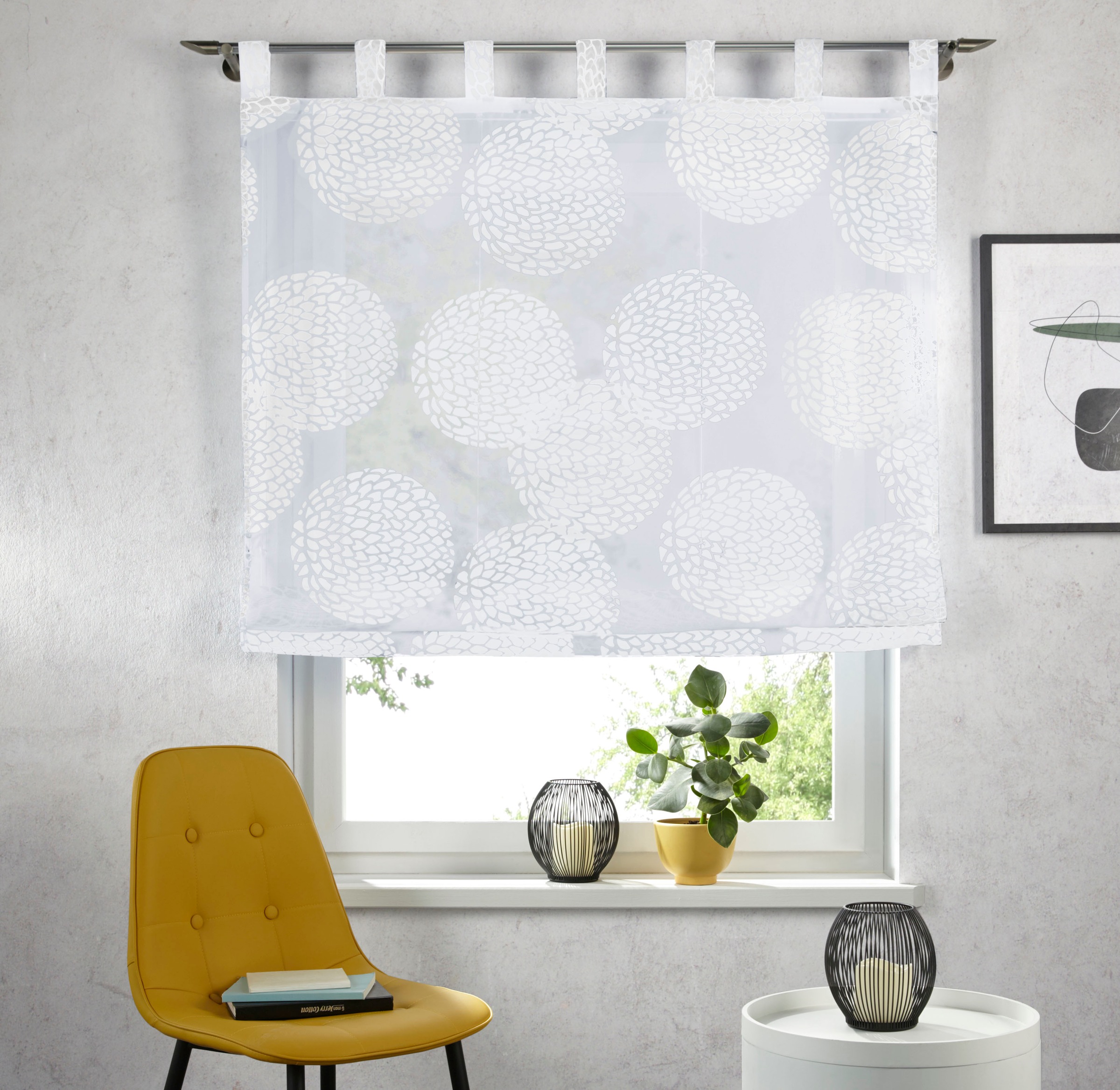 OTTO home Raffrollo "Belem" mit Schlaufen Transparent, Voile, Polyester günstig online kaufen