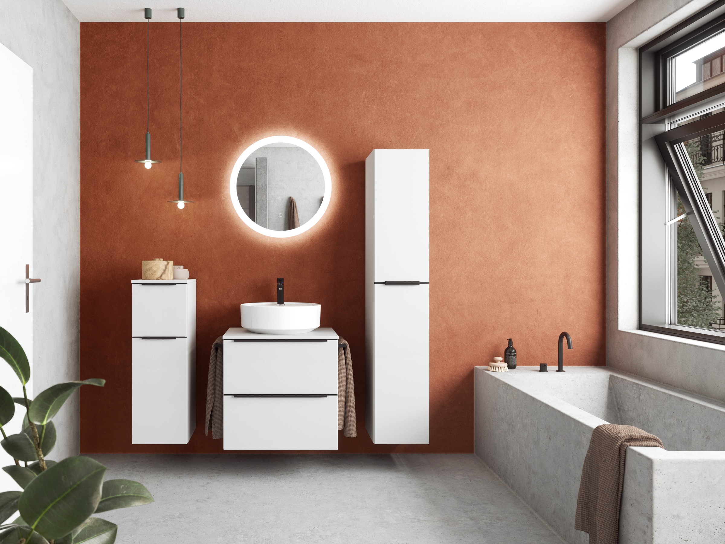 nobilia Badmöbel-Set "Alvene" vormontiert, mit Soft-Close, 2 Stk. tlg. günstig online kaufen