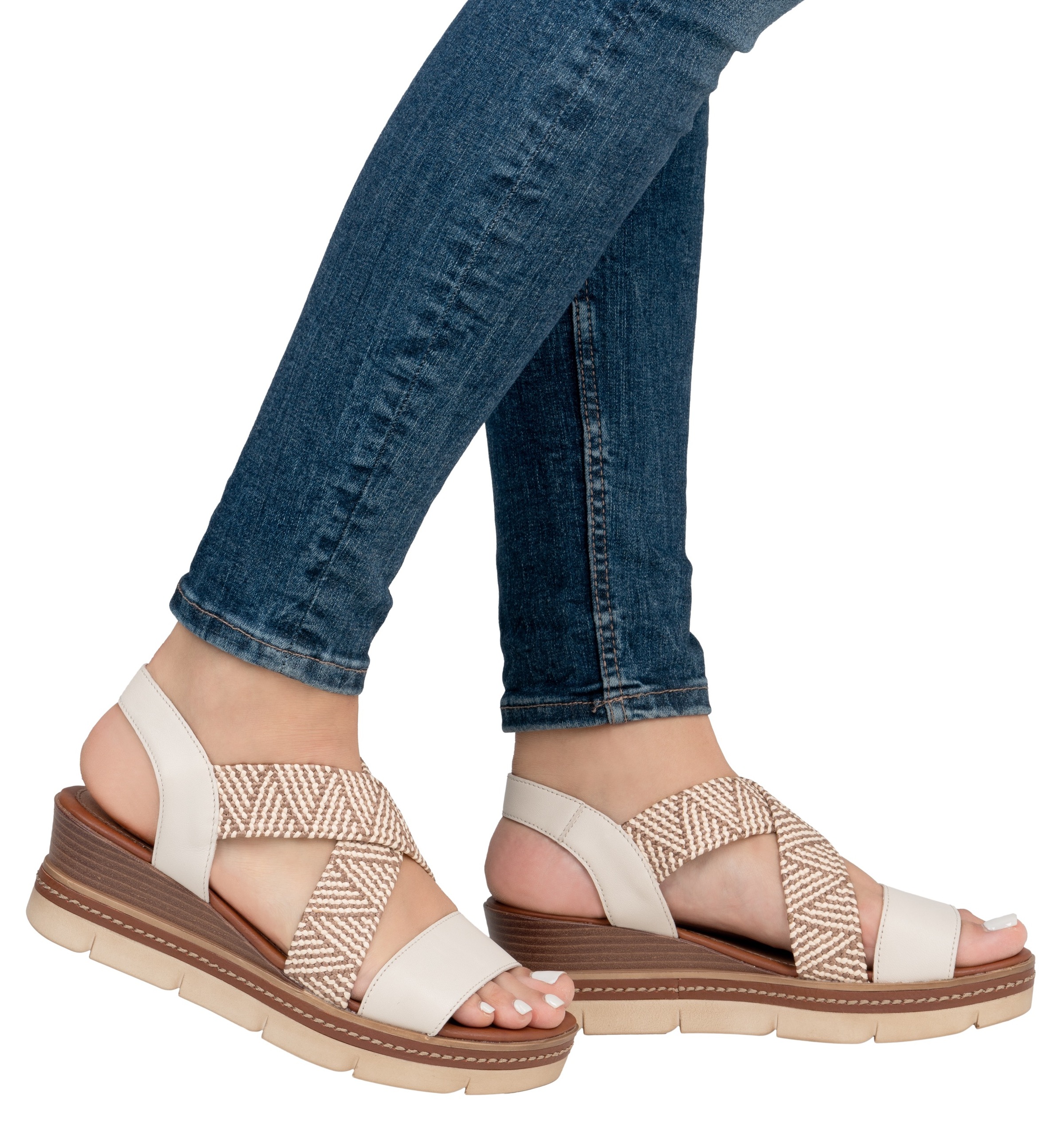 Remonte Keilsandalette, Riemchensandale, Sommerschuh, Bequemschuh mit Muste günstig online kaufen