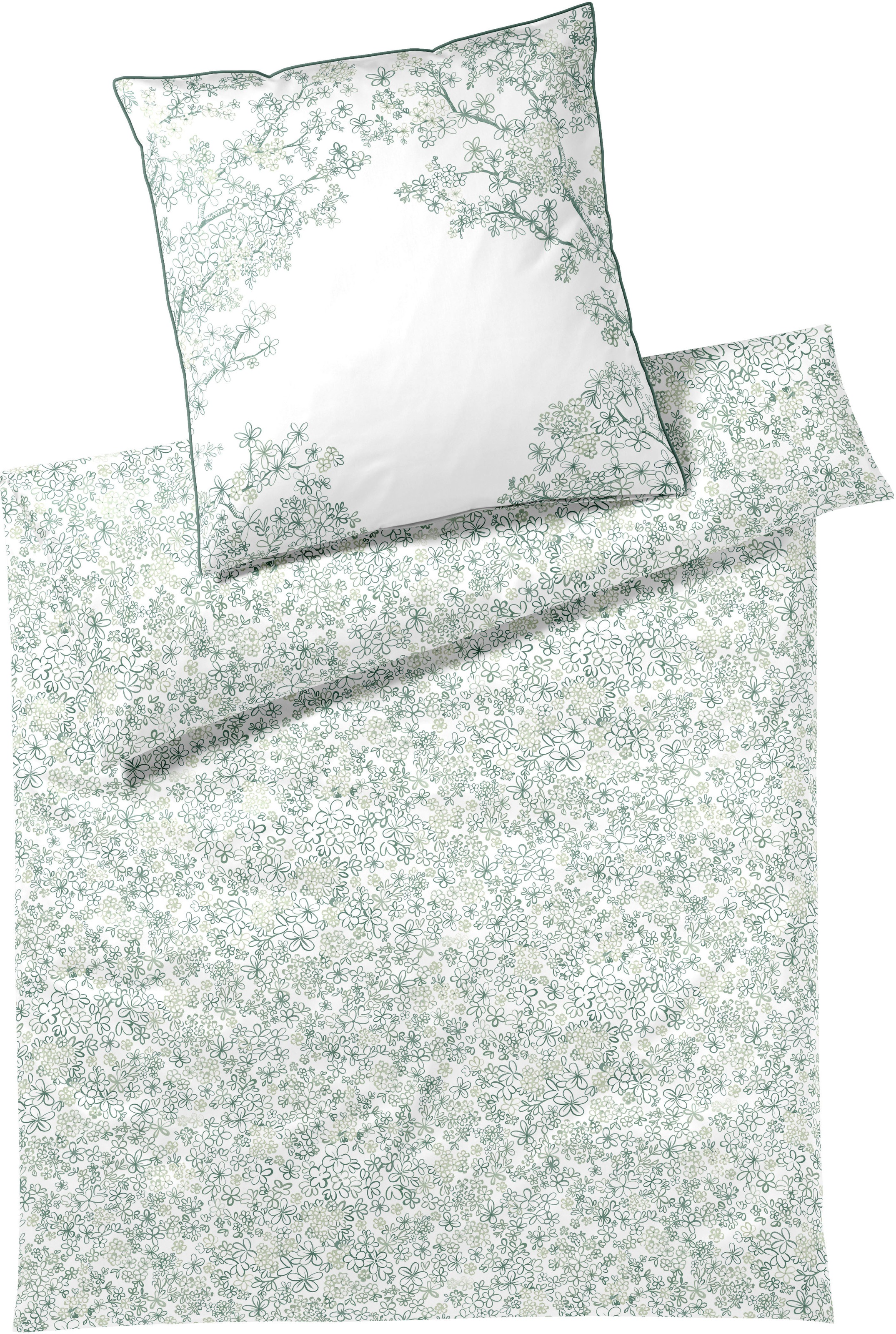 Elegante Bettwäsche "Belle" 2 Stk. tlg. angenehmes Hautgefühl günstig online kaufen