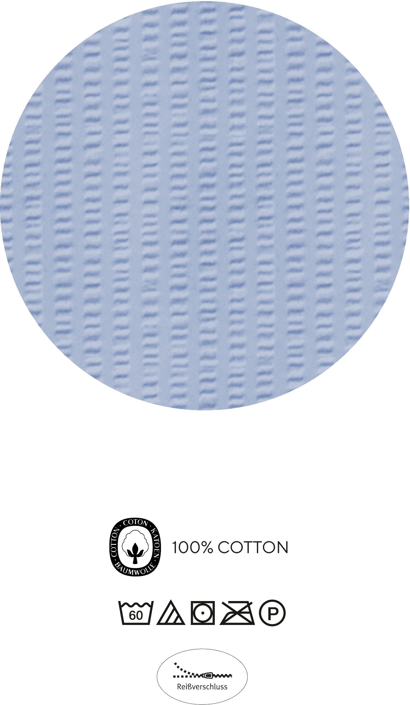 Castell - Markenbettwäsche Bettwäsche »Fiete«, (2 tlg.), absolut bügelfrei, 100% Baumwolle, mit Reißverschluss, ganzjährig
