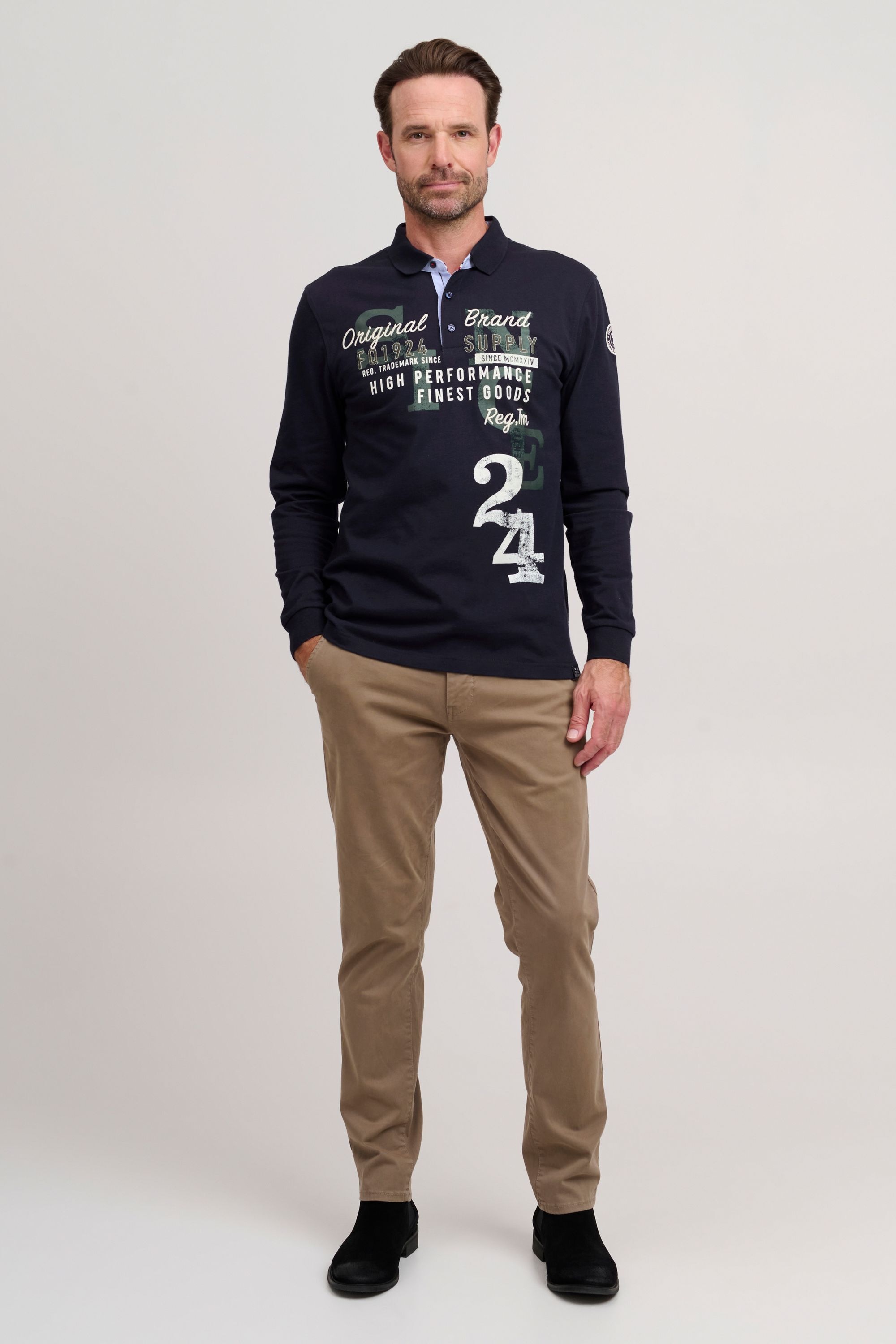 FQ1924 Langarm-Poloshirt »Langarm-Poloshirt FQRagnvald«