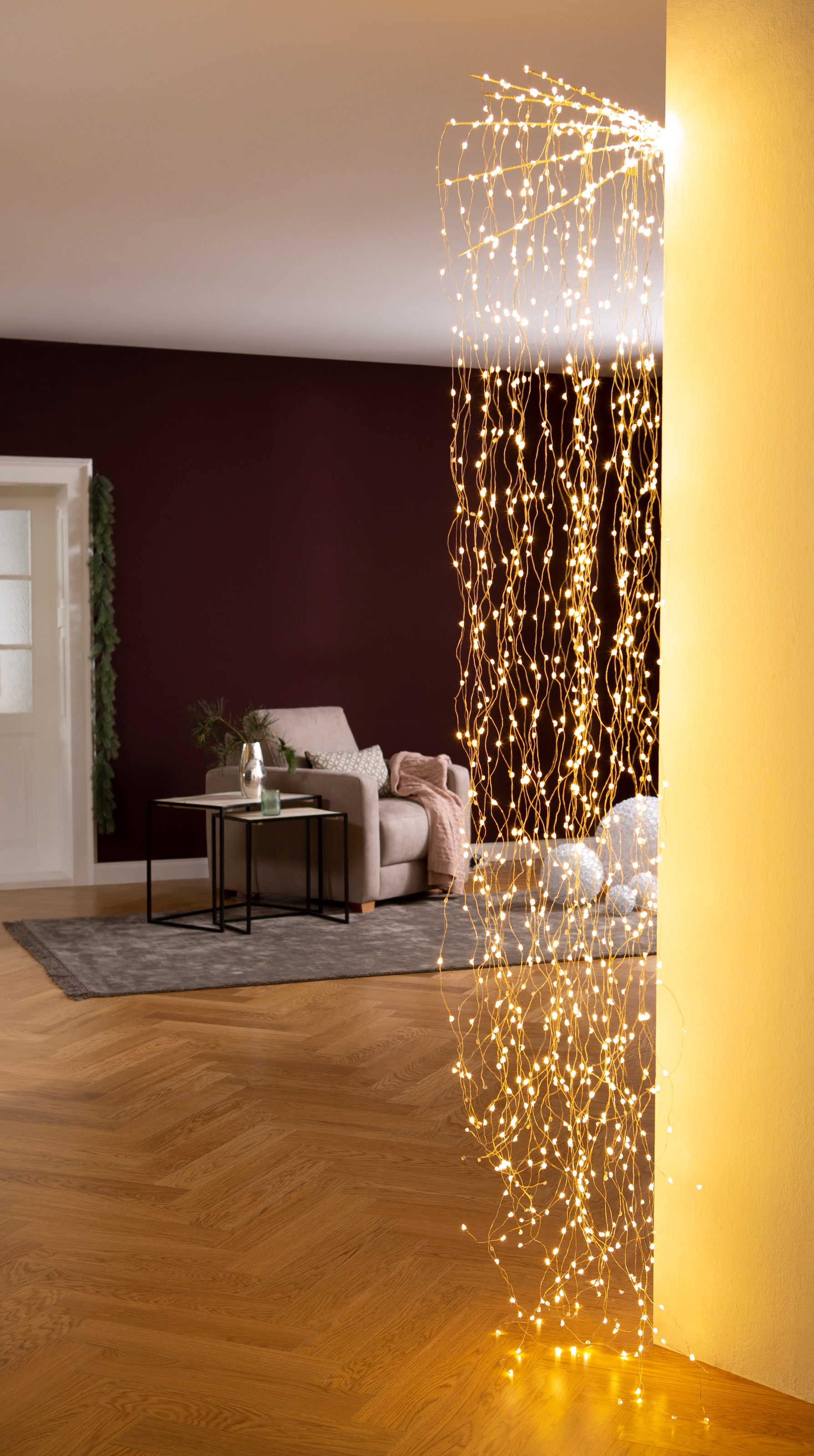 AM Design LED-Lichterkette BAUR Länge aussen«, 220 »Fächer, cm Weihnachtsdeko | ca