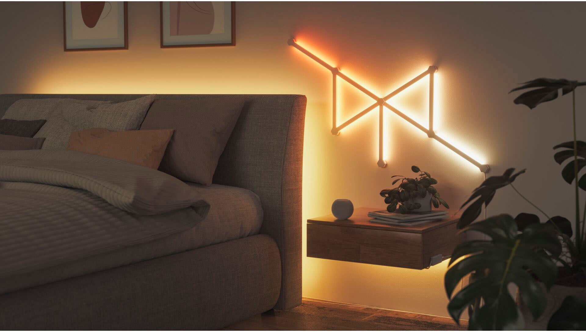 nanoleaf LED Lichtleiste »Lines«, Starter Kit - 9 PK, Modulares Stecksystem, Smarte Technologie