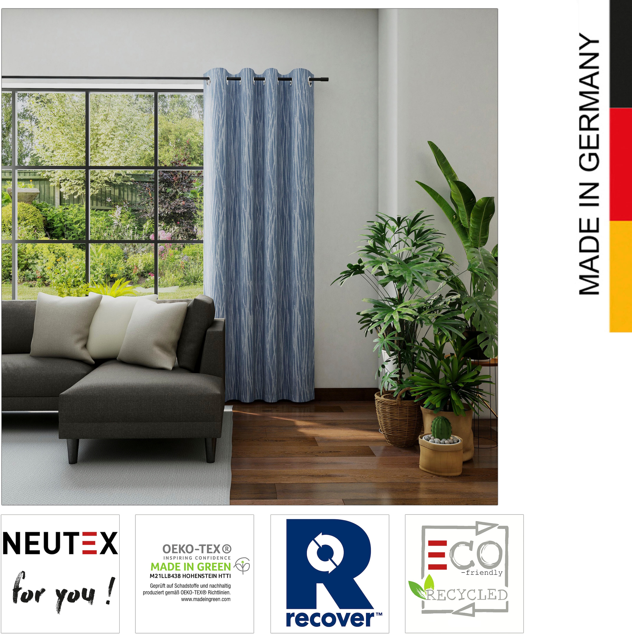 Neutex for you! Vorhang »David Eco«, (1 St.), Nachhaltig