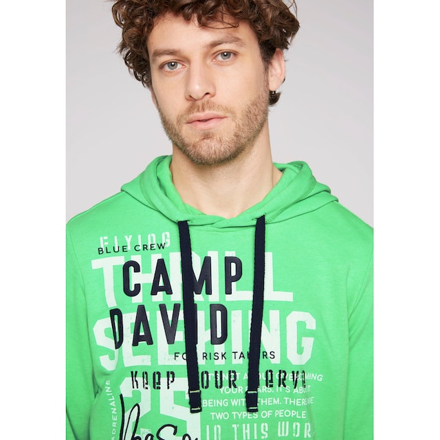 CAMP DAVID Kapuzensweatshirt, mit Label Patch an der Kapuze ▷ kaufen | BAUR