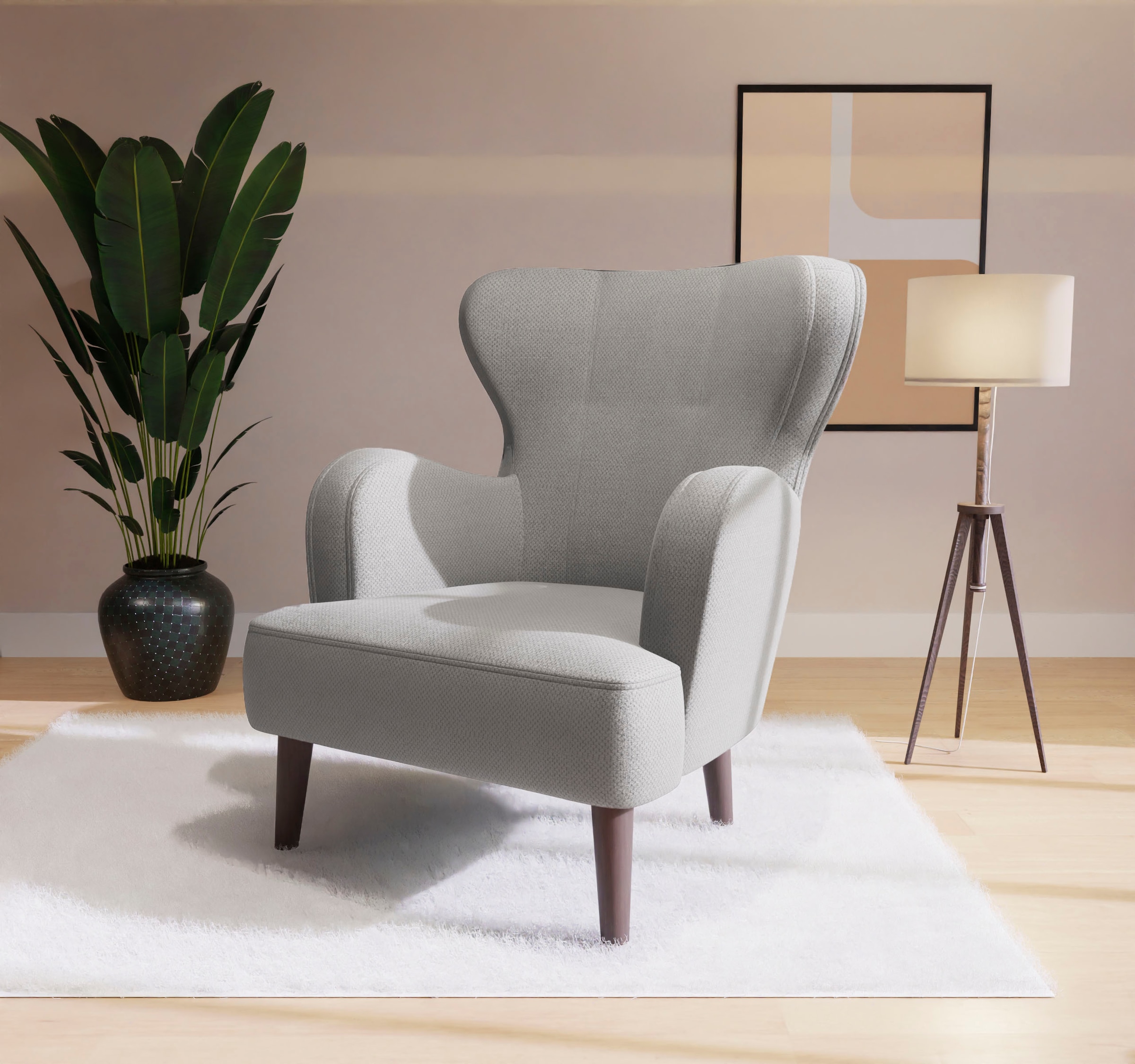 Home affaire Sessel "SICILIA" moderner Ohrensessel