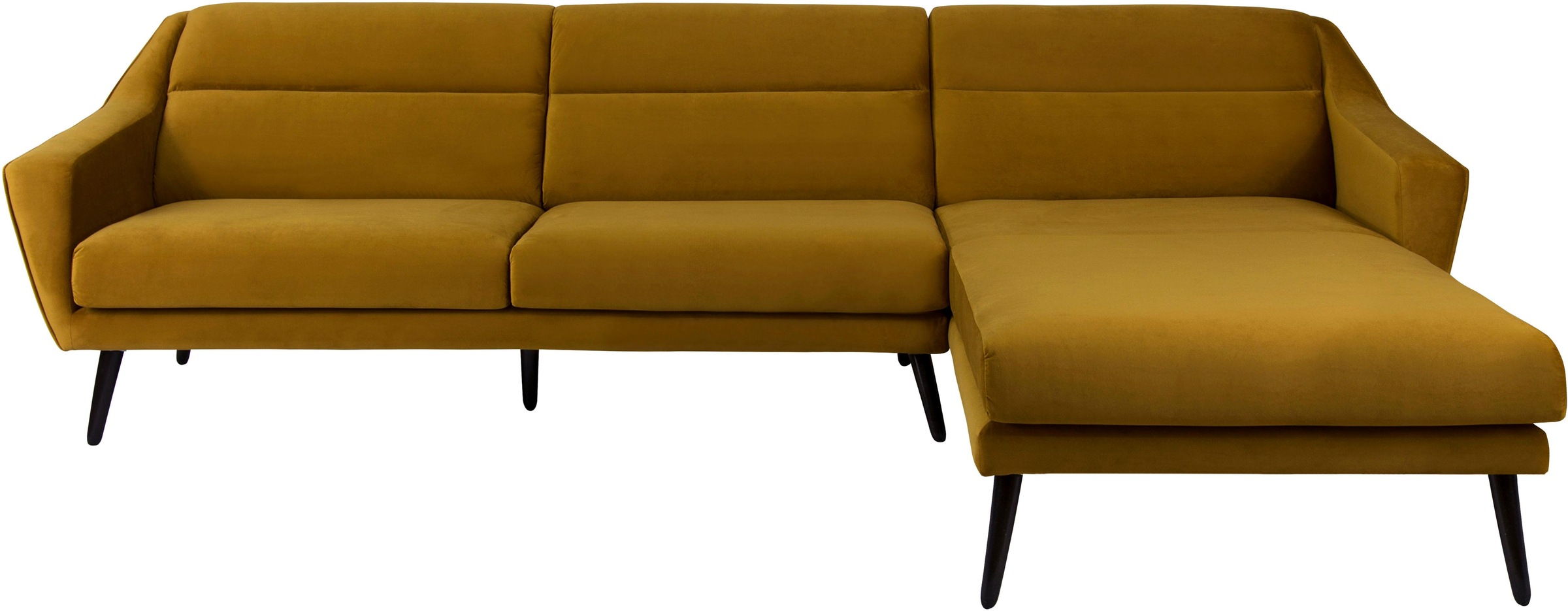 OTTO home Ecksofa "Bille L-Form" mit Naht im Rückenkissen und Beinen aus Ei günstig online kaufen