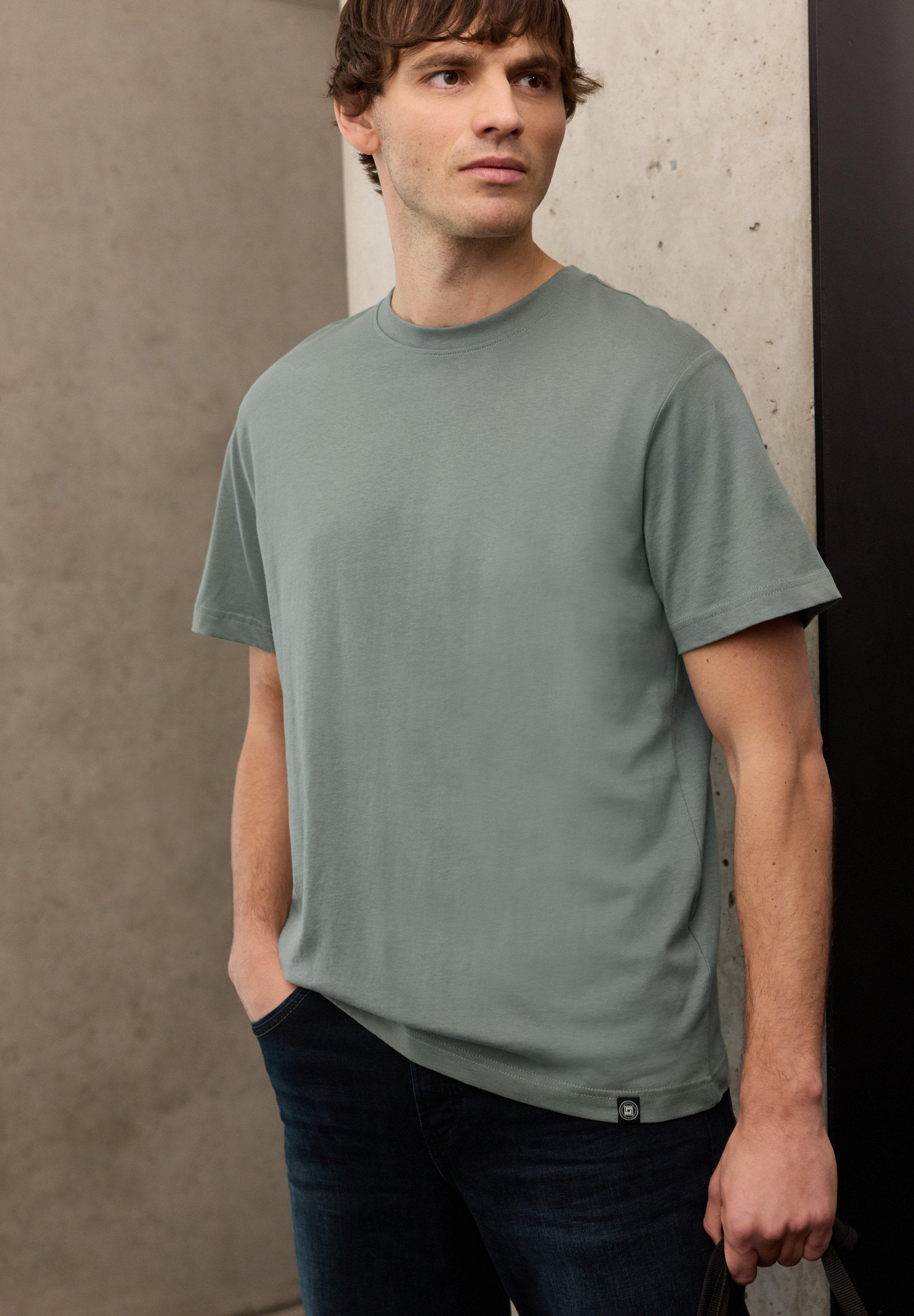 STREET ONE MEN T-Shirt aus reiner Baumwolle günstig online kaufen