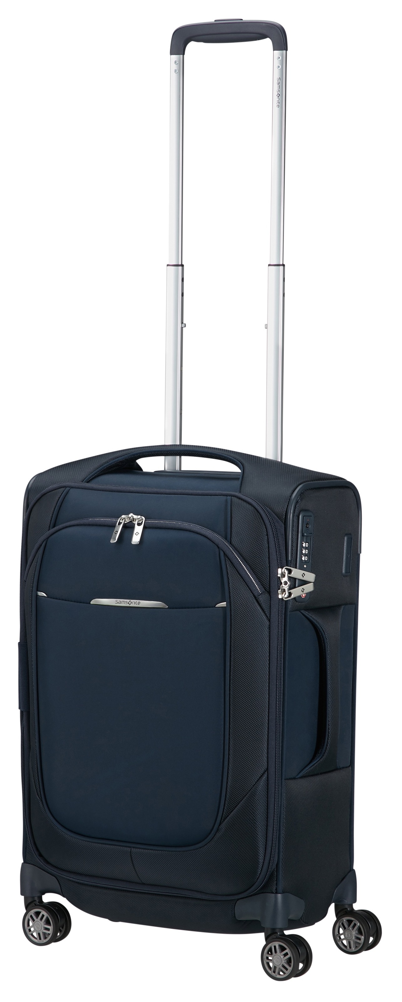 Samsonite Weichgepäck-Trolley »RE-LITE, verschiedene Größen und Farben«, (Set, 2 St., mit 2 Packwürfeln), 4 Rollen, Reisekoffer TSA-Schloss Stickerbogen Volumenerweiterung Laptopfach
