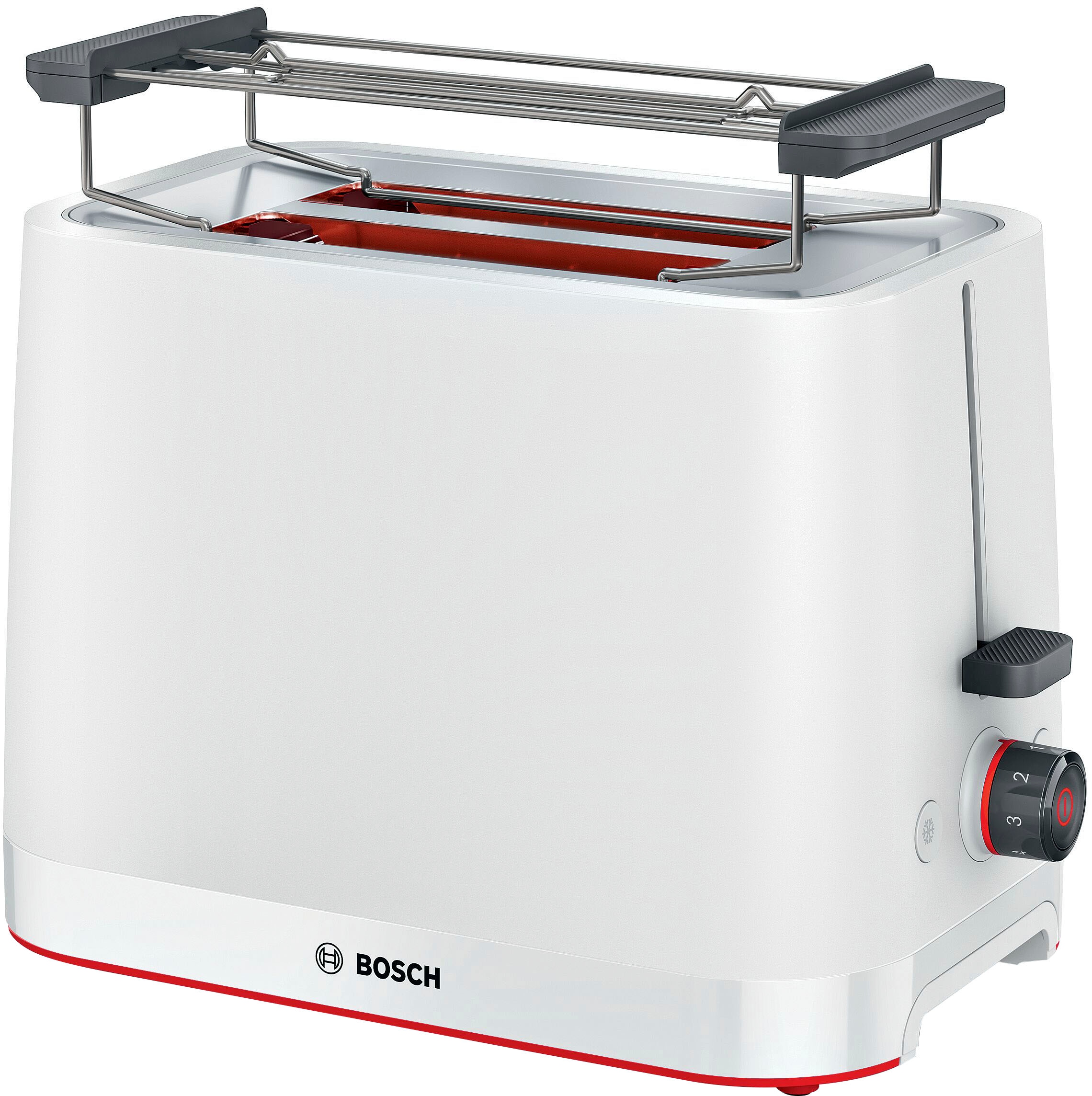 BOSCH Toaster "MyMoment TAT3M121", 2 Schlitze, für 2 Scheiben, 950 W, entnehmbarer Brötchenaufsatz, Auftaufunktion, Brot