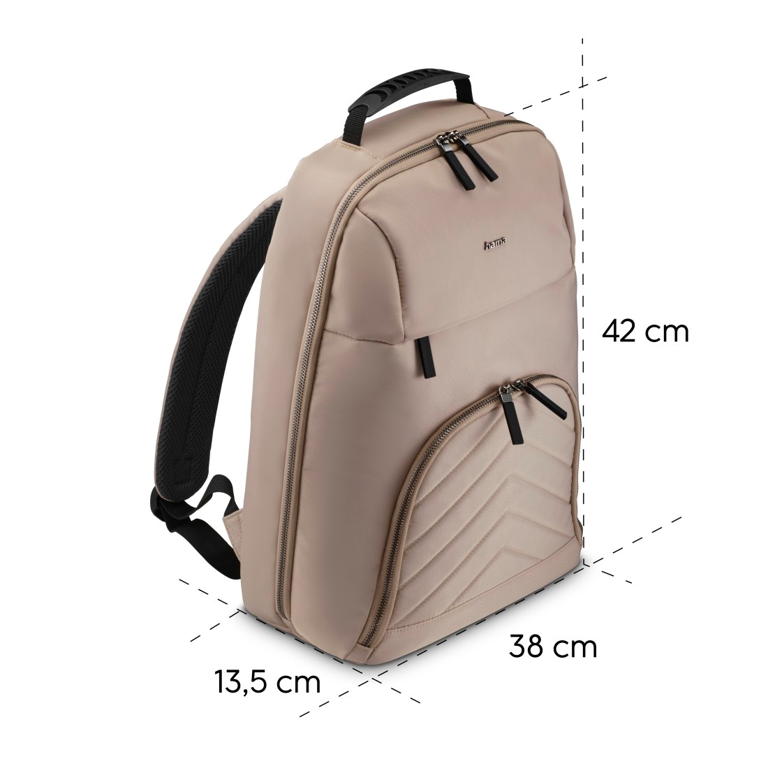 Hama Notebook-Rucksack »Laptoprucksack bis 16,2“ (leicht, gepolstert, 4 extra Fächer)«