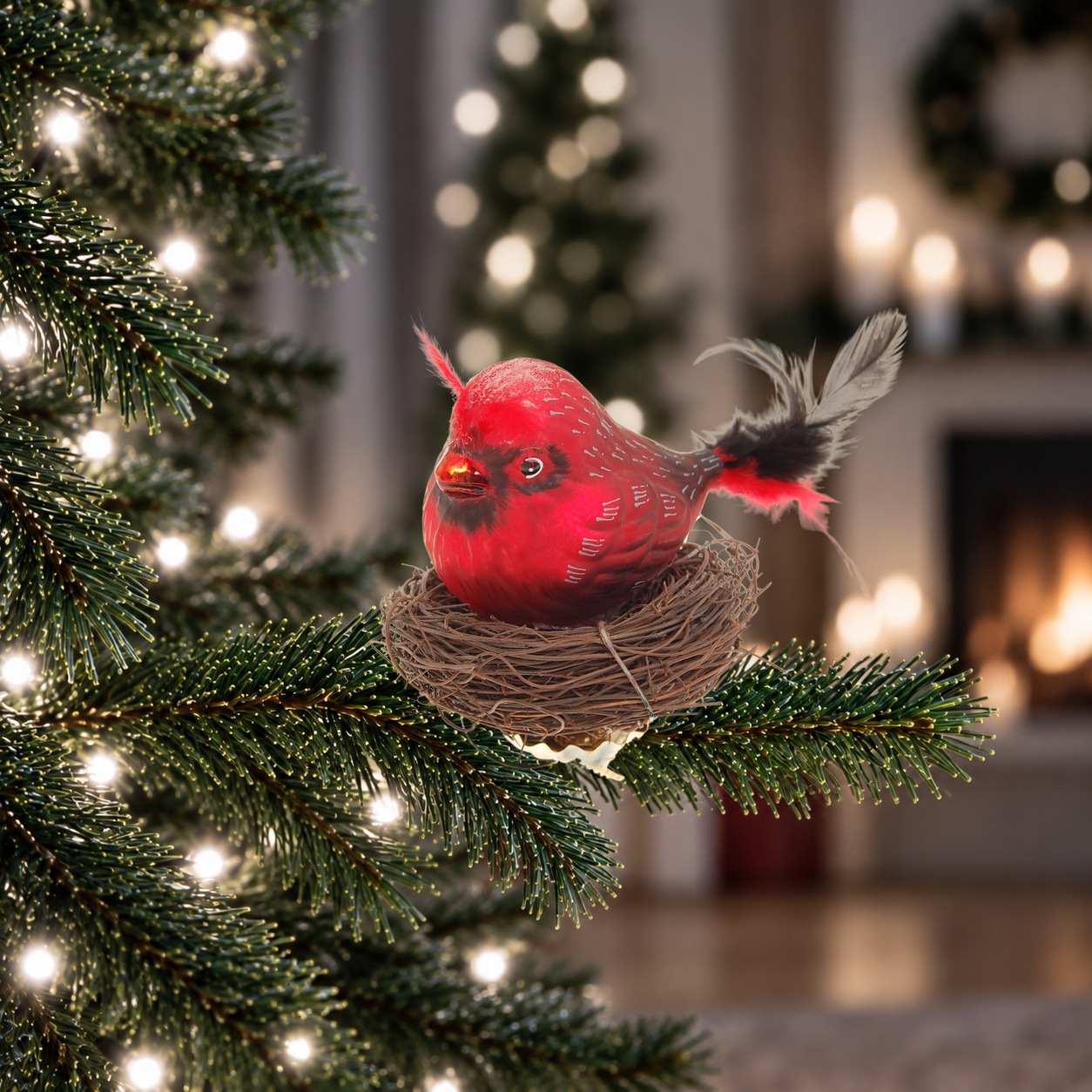 Krebs Glas Lauscha Christbaumschmuck »Vogel im Nest« Glas, 1 Stück
