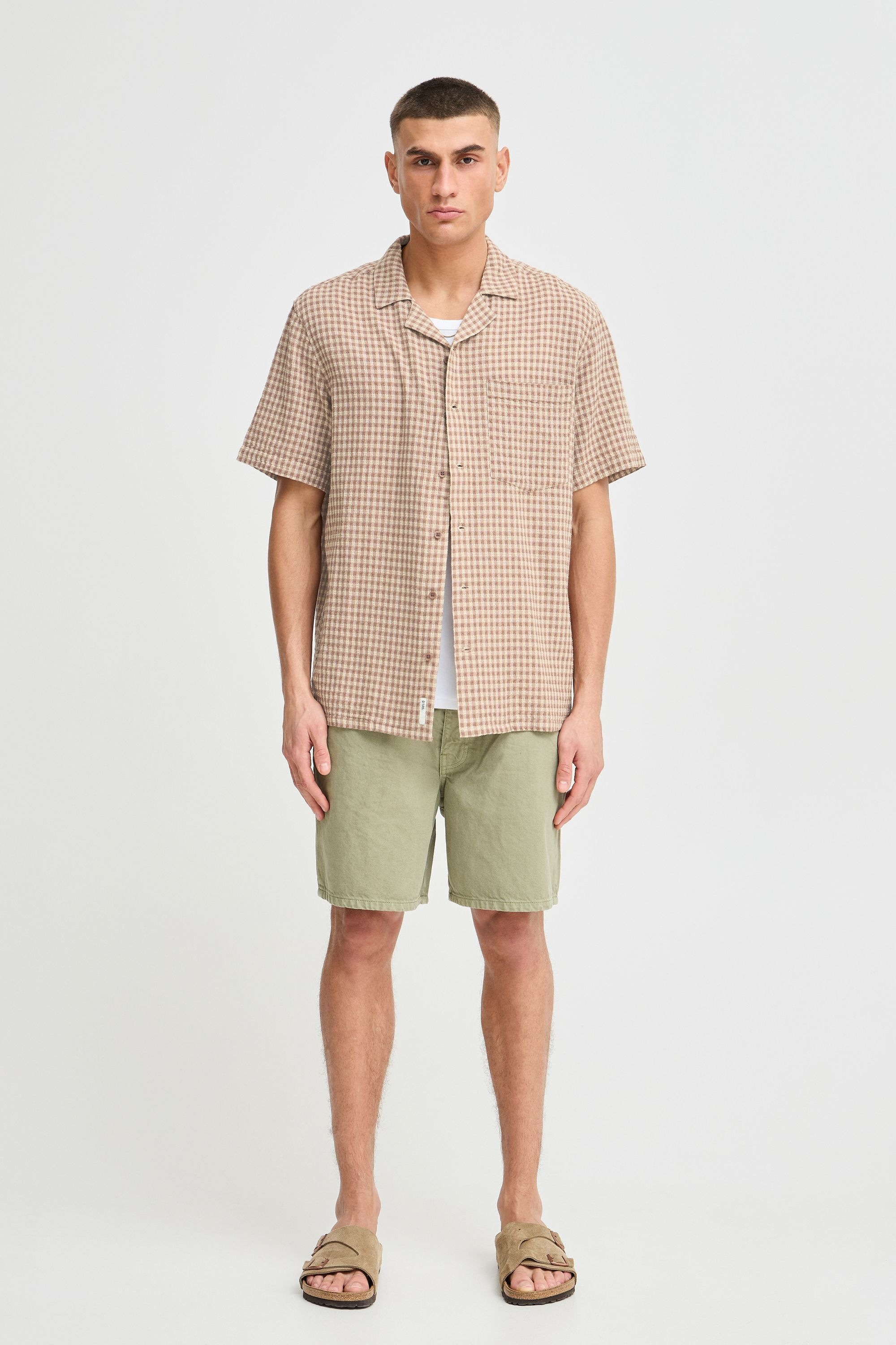 Solid Kurzarmshirt "Kurzarmhemd SDORLANDO" günstig online kaufen