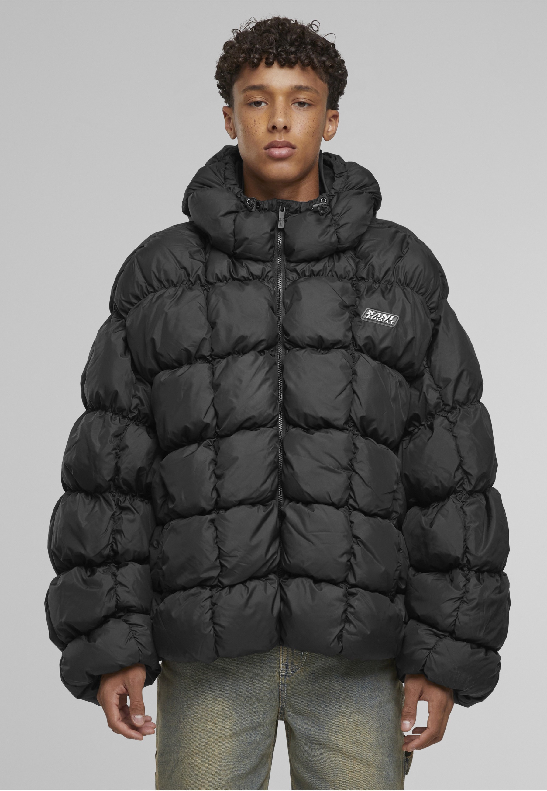 Karl Kani Winterjacke »Karl Kani Karl Kani Sport Patch Square Quilted Puffer Jacket« 1 Stk. tlg. ohne Kapuze