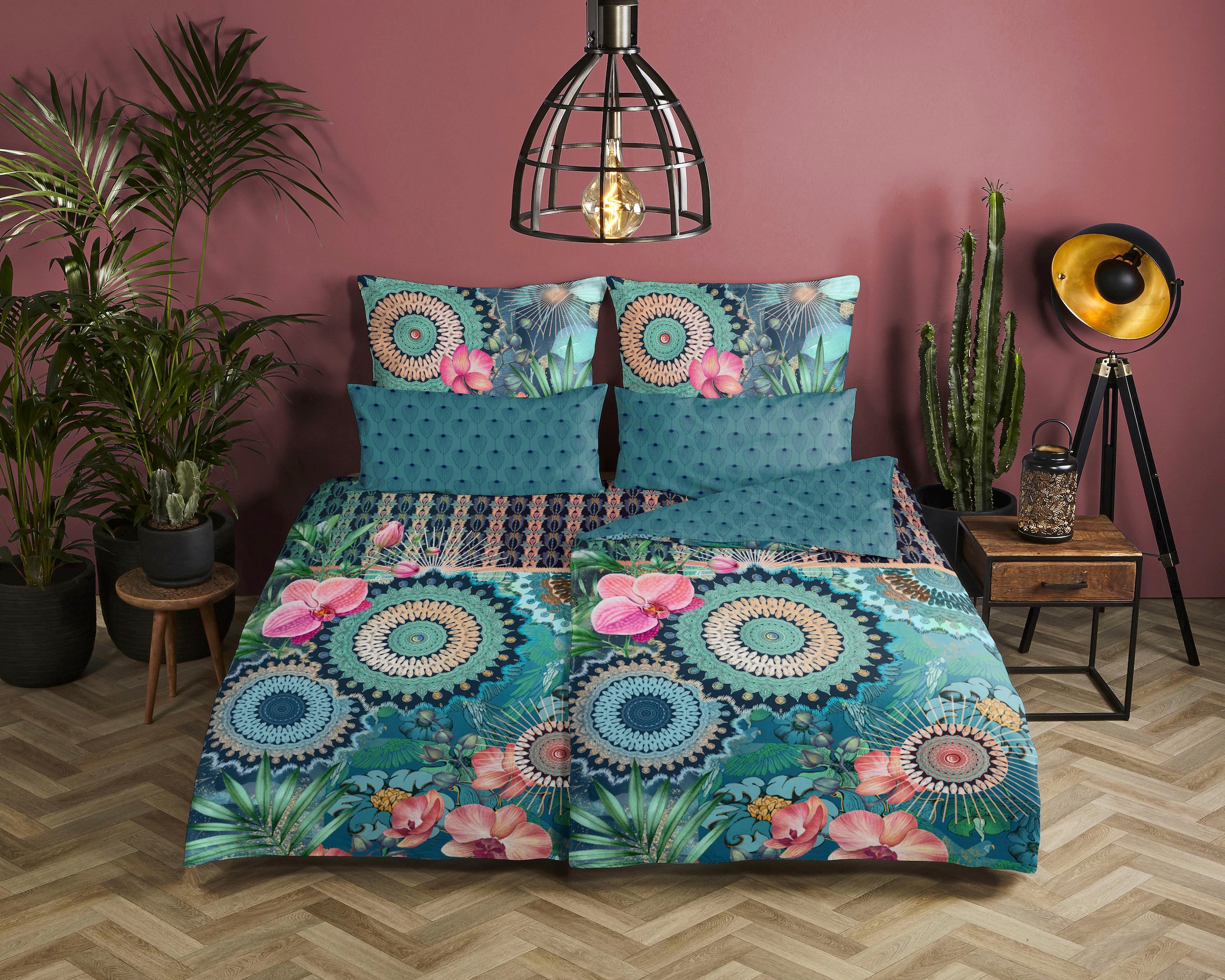 hip Wendebettwäsche "Valdez" 2 Stk. tlg. Mako-Satin, 135x200, Reißverschlus günstig online kaufen