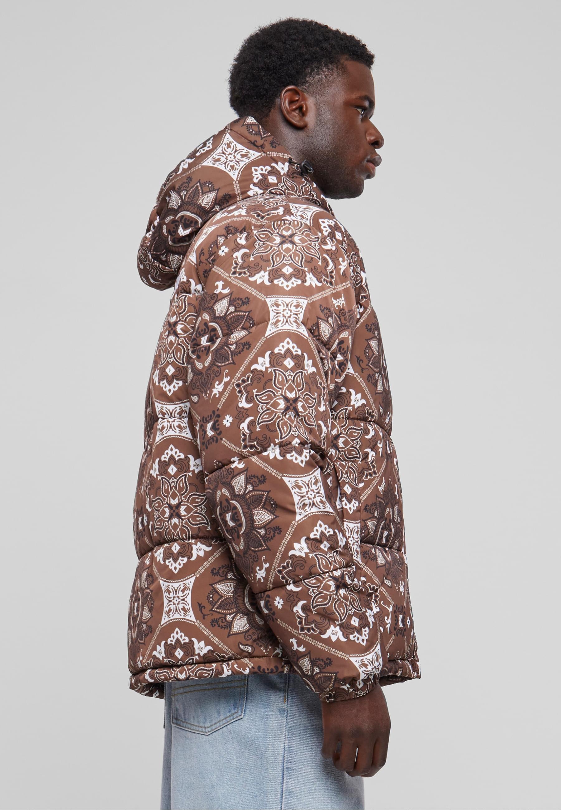 Karl Kani Winterjacke »Karl Kani Herren KM233-037-2 KK OG Paisley Puffer Jacket«, (1 St.), mit Kapuze