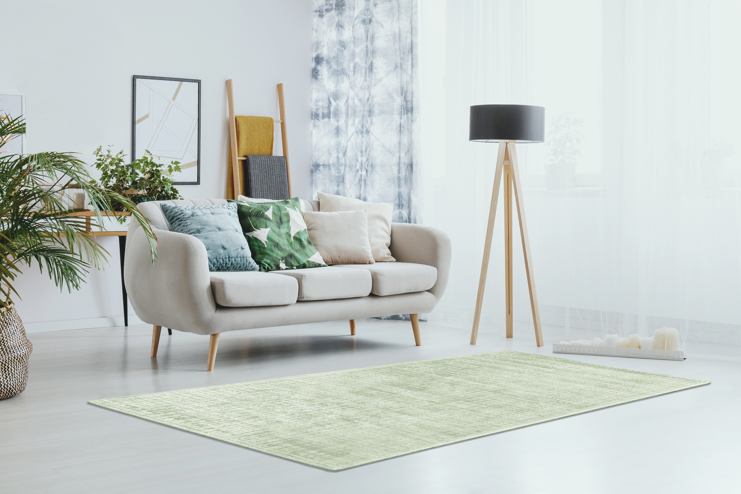Padiro Teppich »Karma 125«, rechteckig, 8 mm Höhe, Handgewebter Teppich mit 3D-Design, weiche Haptik, pflegeleicht