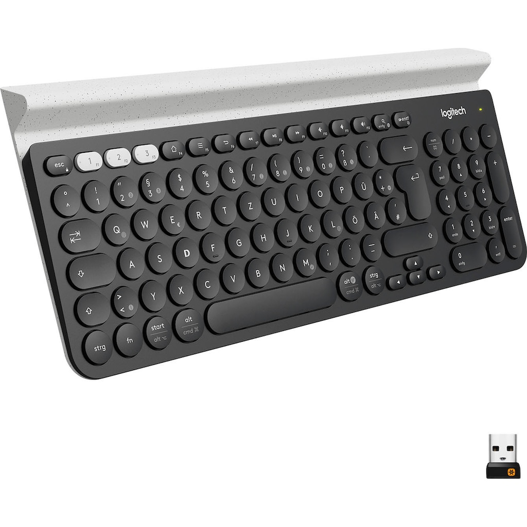Logitech Wireless-Tastatur »K780 MULTI-DEVICE«, (Fn-Tasten-USB-Anschluss)