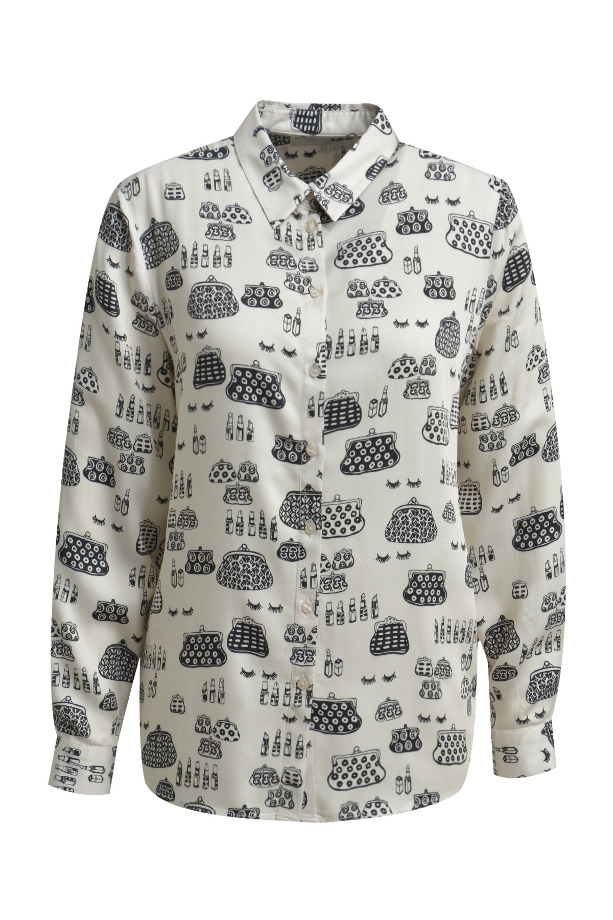 Milano Italy Langarmbluse mit Kellerfalte im Rücken