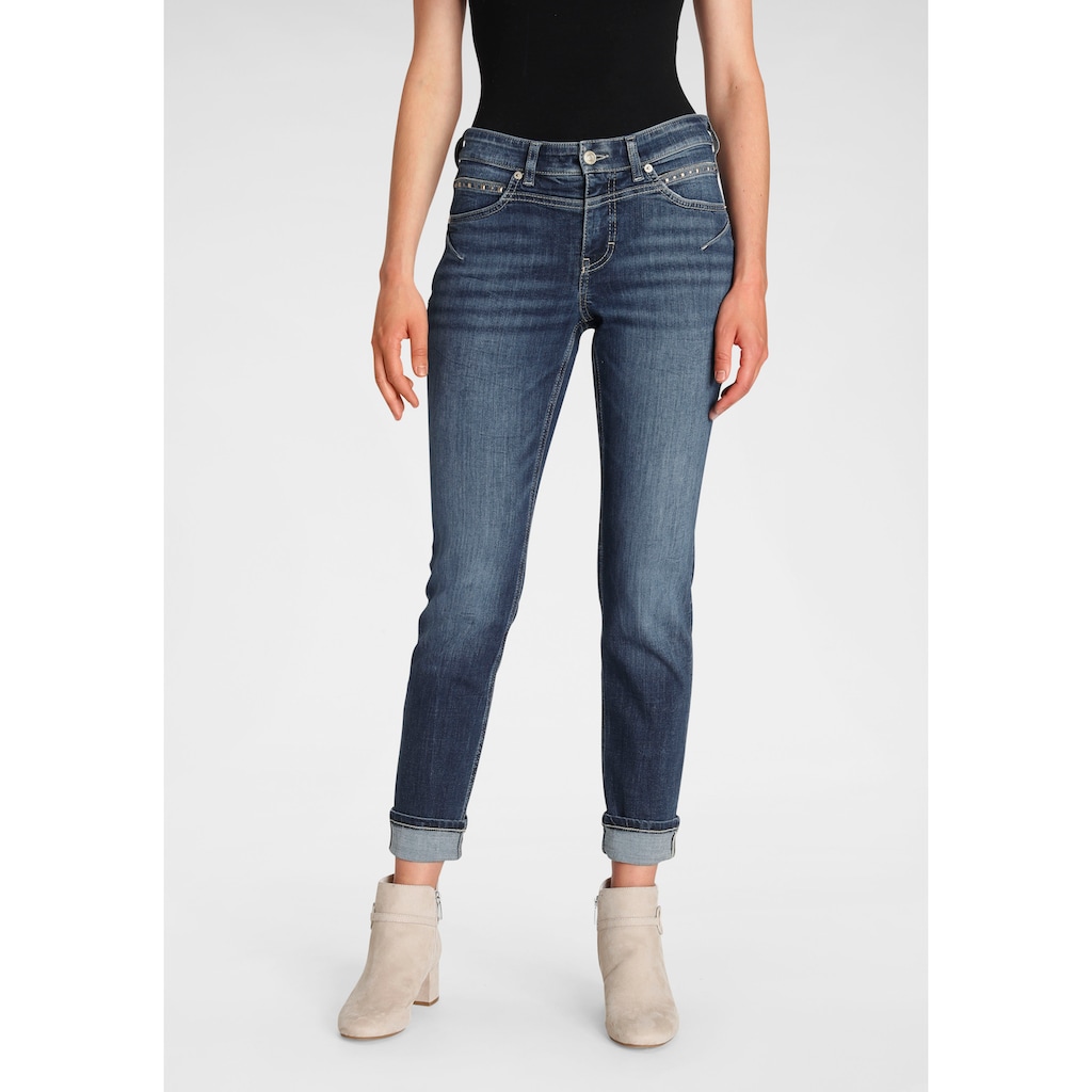 MAC Slim-fit-Jeans »Rich-Slim-Glam« Kontrastfarbene Innenseite MAC Slim-fit-Jeans »Rich-Slim-Glam« Kontrastfarbene Innenseite