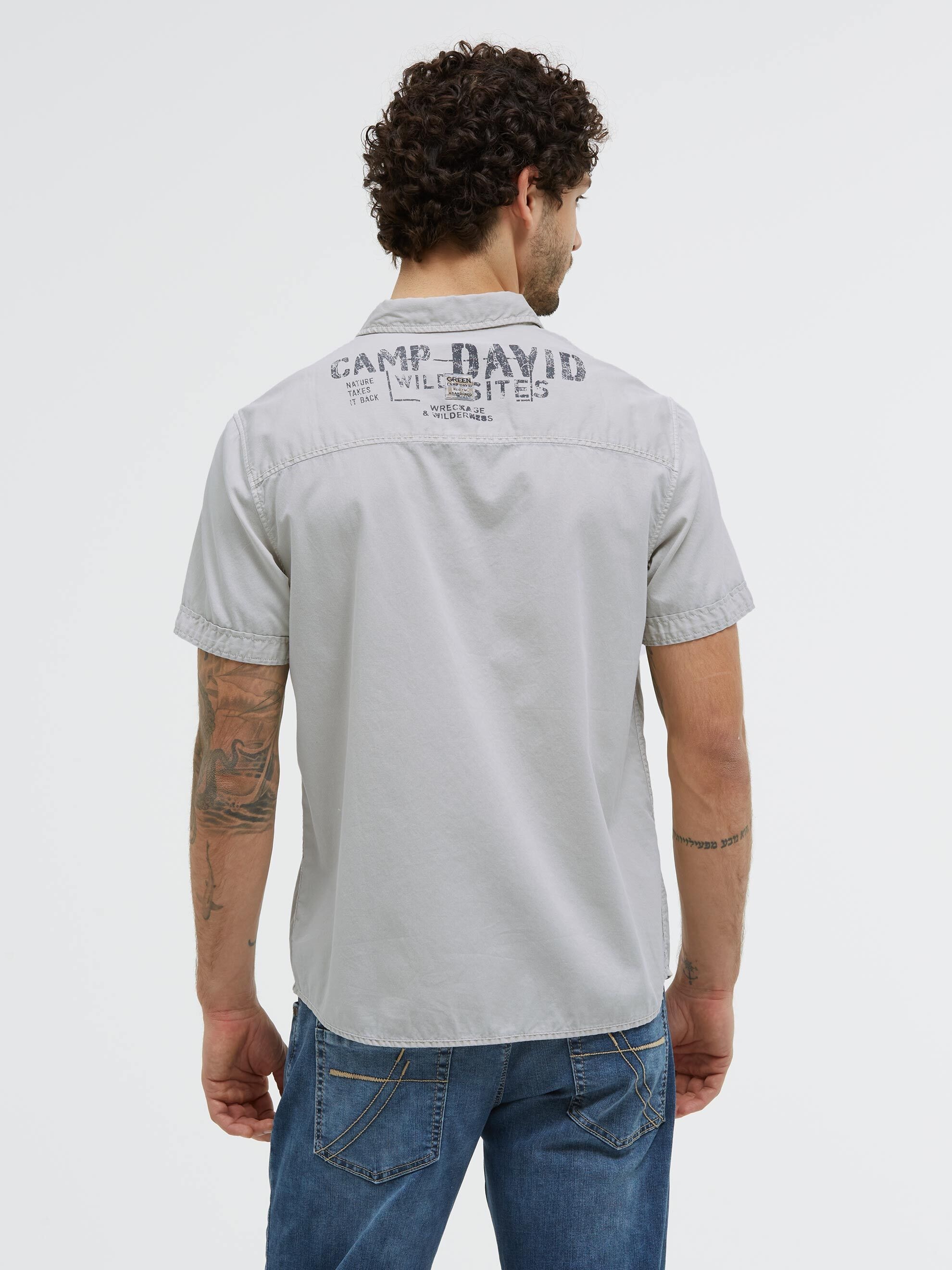 CAMP DAVID Kurzarmhemd mit Brusttaschen