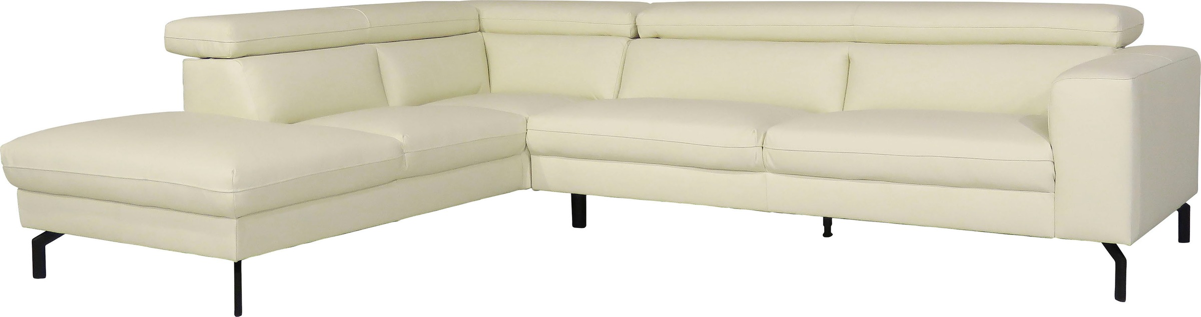 Places of Style Ecksofa "Olanta, L-Form", mit verstellbaren Kopfstützen günstig online kaufen