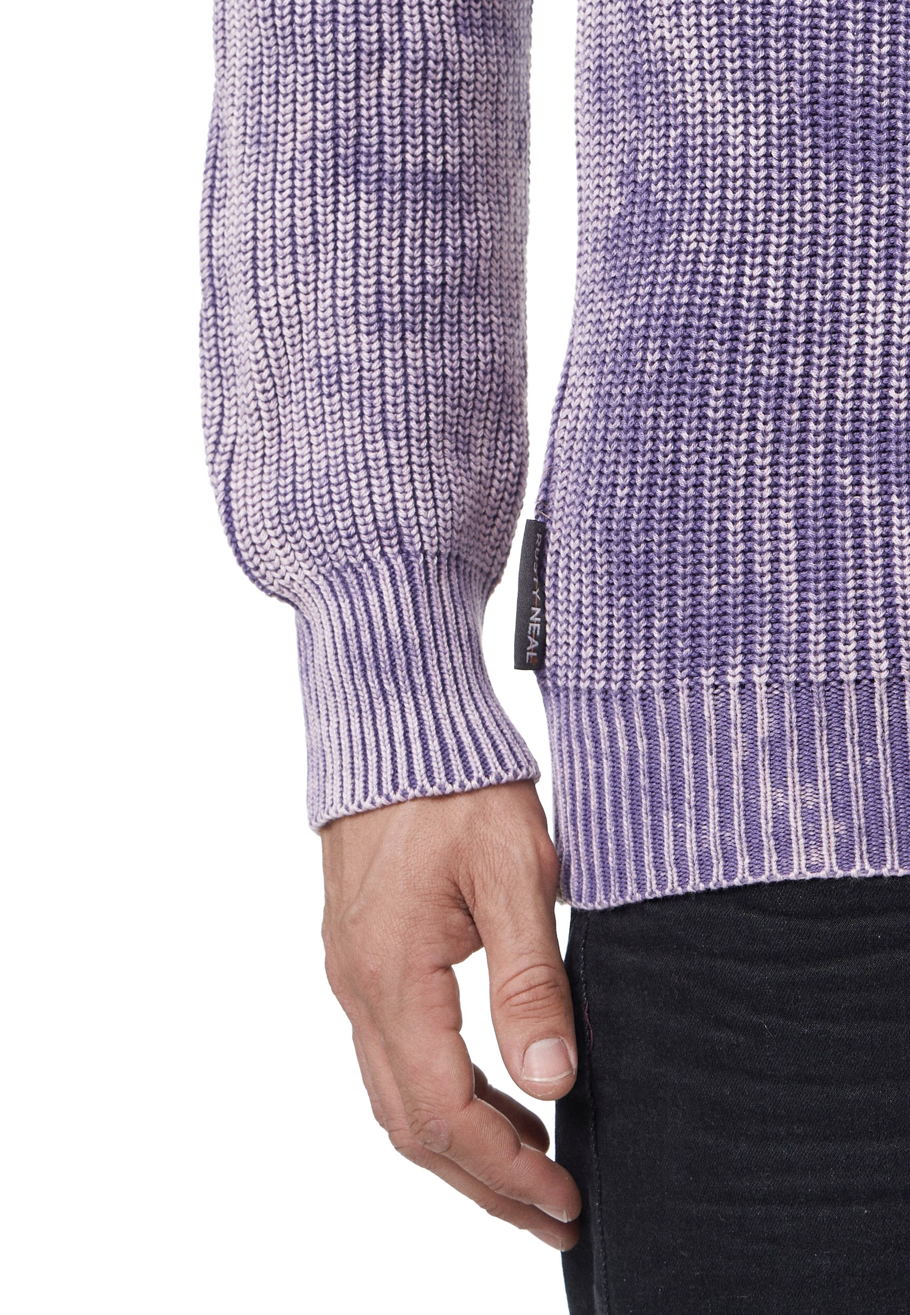 Rusty Neal Strickpullover, im dezenten Batik-Design